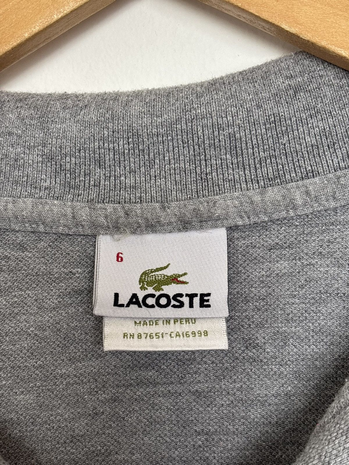 Lacoste Lacoste pique polo grey 6 large Size US L / EU 52-54 / 3 - 3 Thumbnail