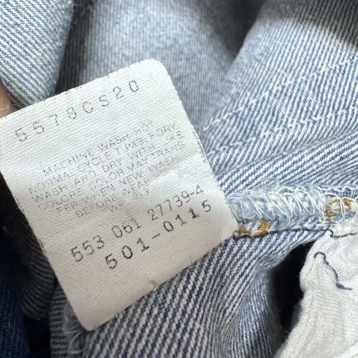 Levi's Vintage 90s Levis 501 Light Wash Jeans Size US 33 - 12 Thumbnail
