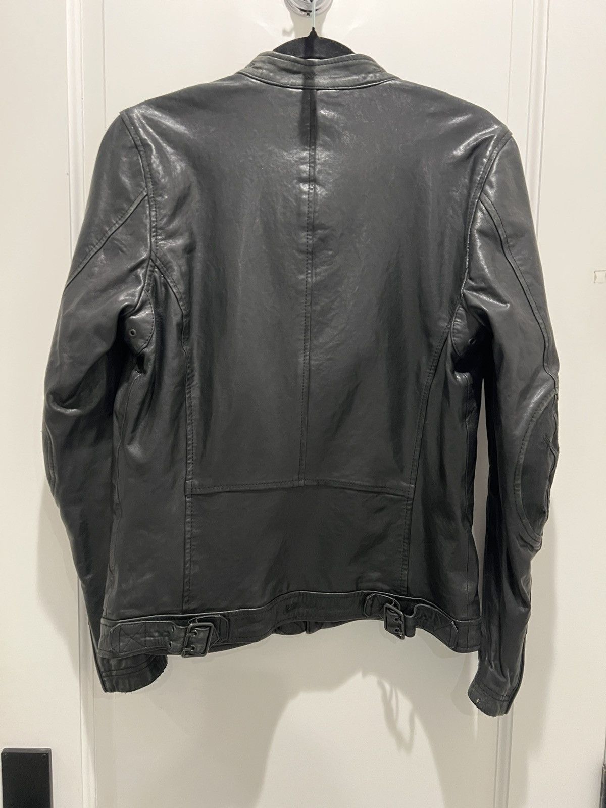 Hedi Slimane Vintage Black Leather Diesel Biker Jacket Size US S / EU 44-46 / 1 - 2 Thumbnail