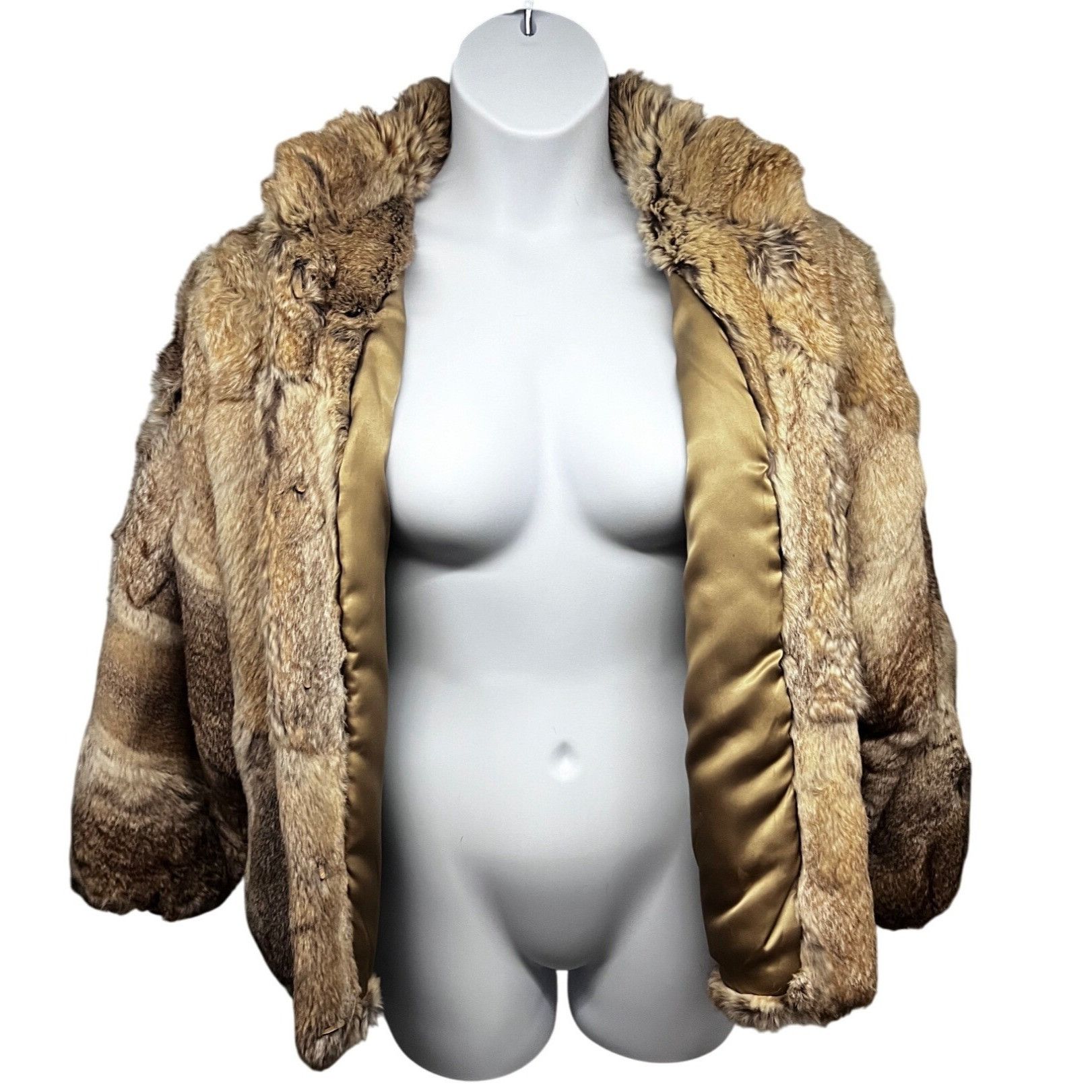 Vintage Womens Vintage Dyed Rabbit Fur Lined Coat Jacket Small Pocke Size S / US 4 / IT 40 - 4 Thumbnail