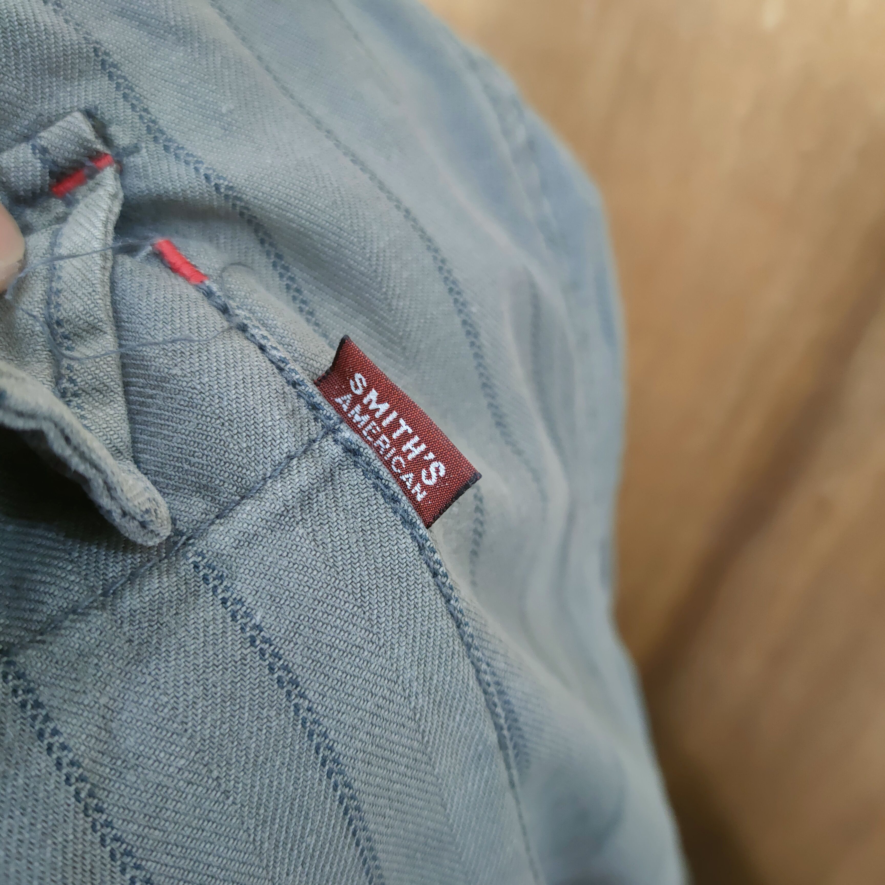 Japanese Brand VINTAGE SPRING WAIST FADED BROWN STRIPED BAGGY PANTS Size US 38 / EU 54 - 11 Thumbnail
