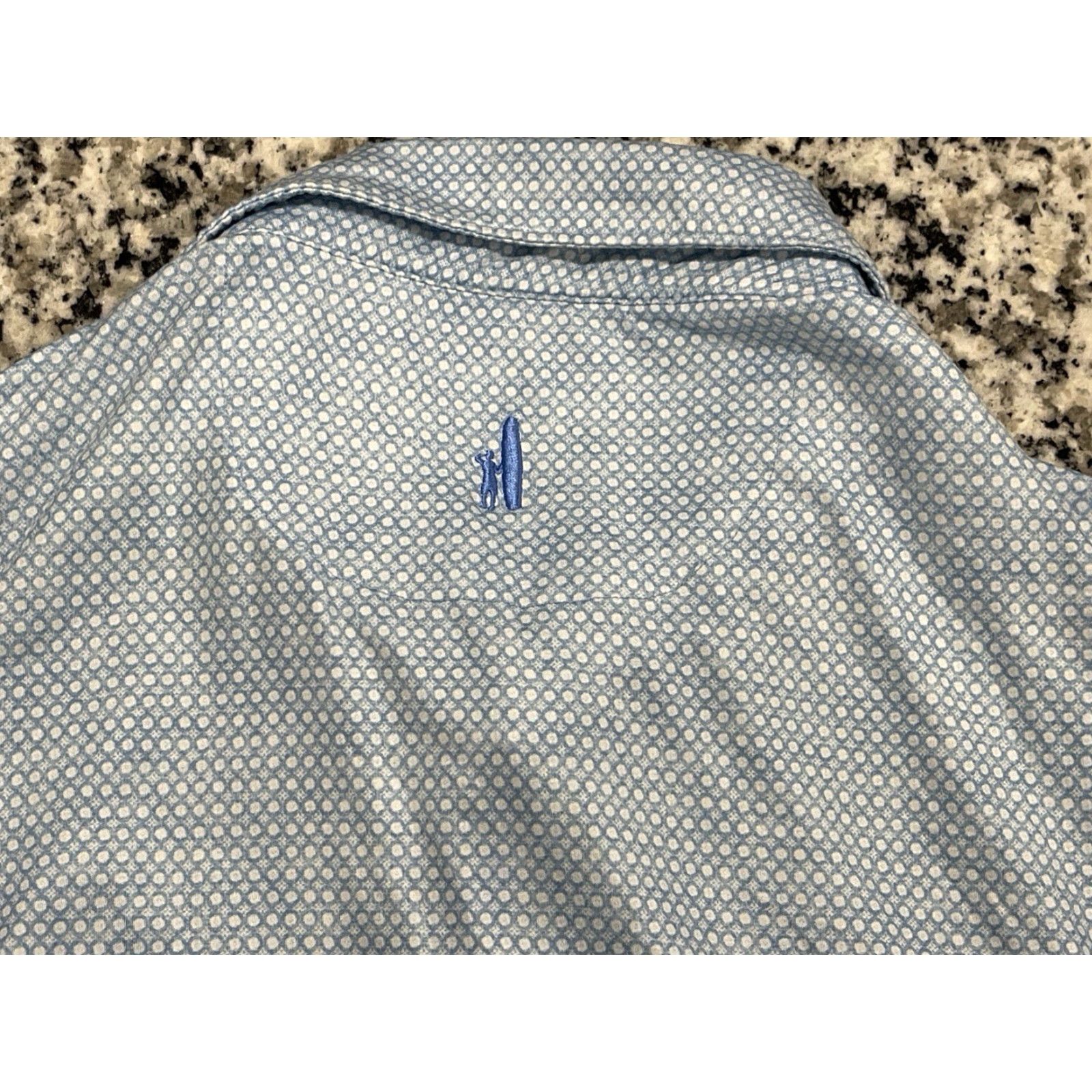 johnnie-O johnnie-O Featherweight Polo Shirt Mens 2XL Blue Geometric Golf Lightweight Shirt Mens 2XL Blue Geometric Logo Outdoor Preppy Sports Tropical Golf Size US XXL / EU 58 / 5 - 5 Thumbnail