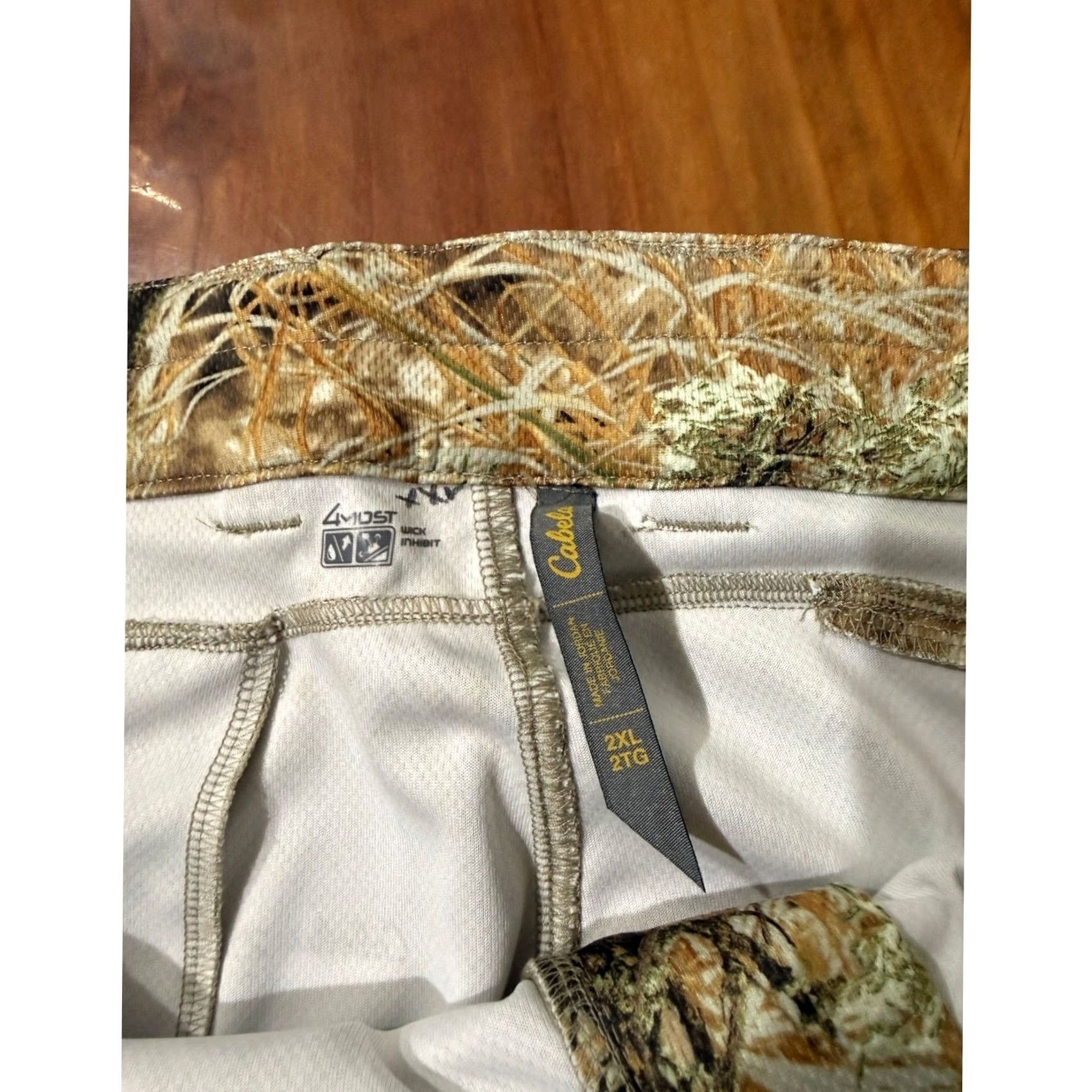 Vintage Cabela's Pants 2XL Mens Camouflage Cotton Polyester Breathable Slash Pocket Casual Chino Straight 32 Inseam Green Vintage: No Size US 44 / EU 60 - 4 Thumbnail