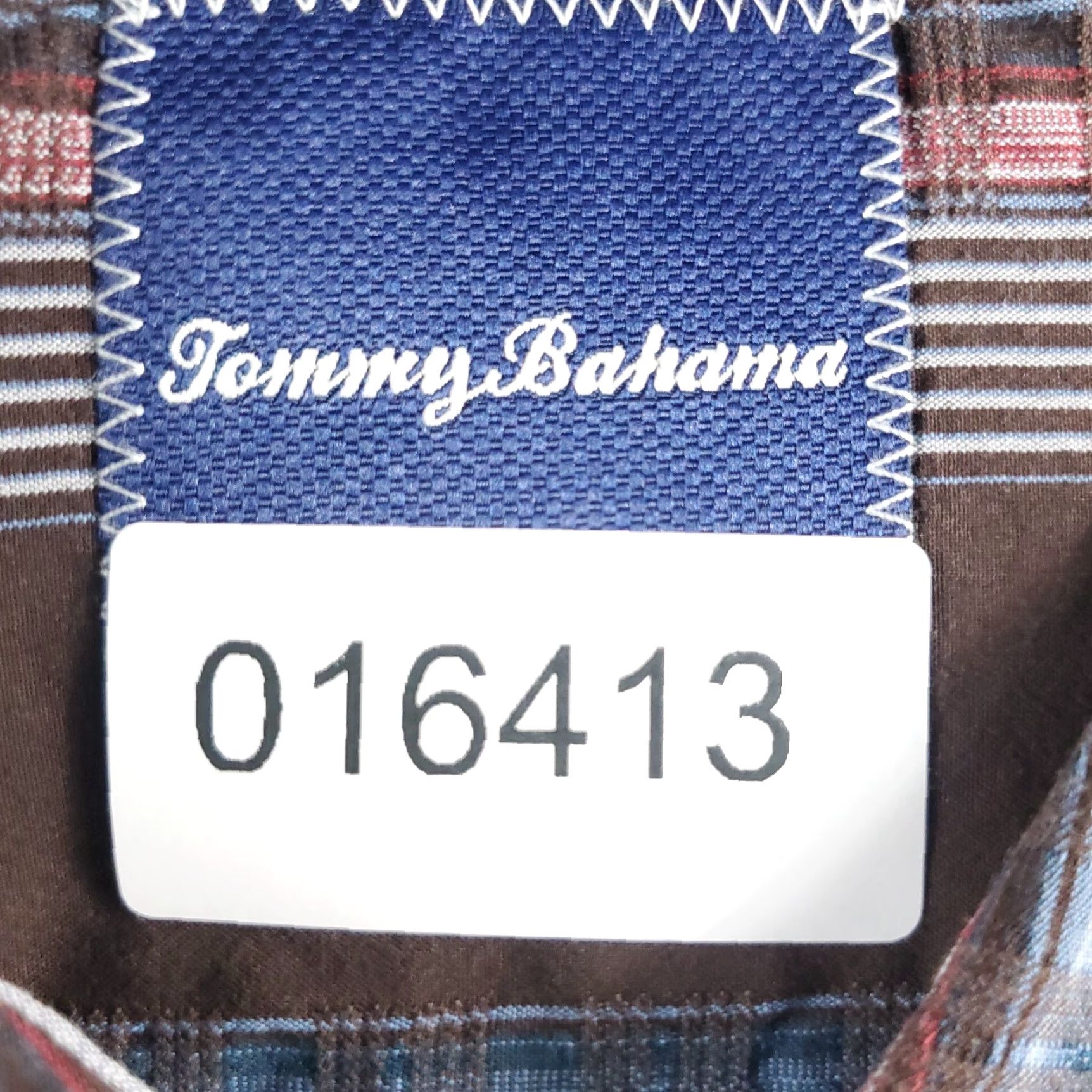 Tommy Bahama Tommy Bahama Shirt Mens Size L Brown Blue Striped Button-Up Long Sleeve Size US L / EU 52-54 / 3 - 7 Thumbnail