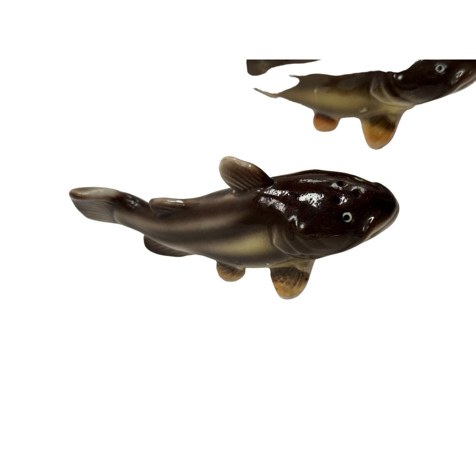 The Unbranded Brand Vintage RELCO Bullhead Catfish Fish Salt Pepper Shaker Set Size ONE SIZE - 4 Thumbnail