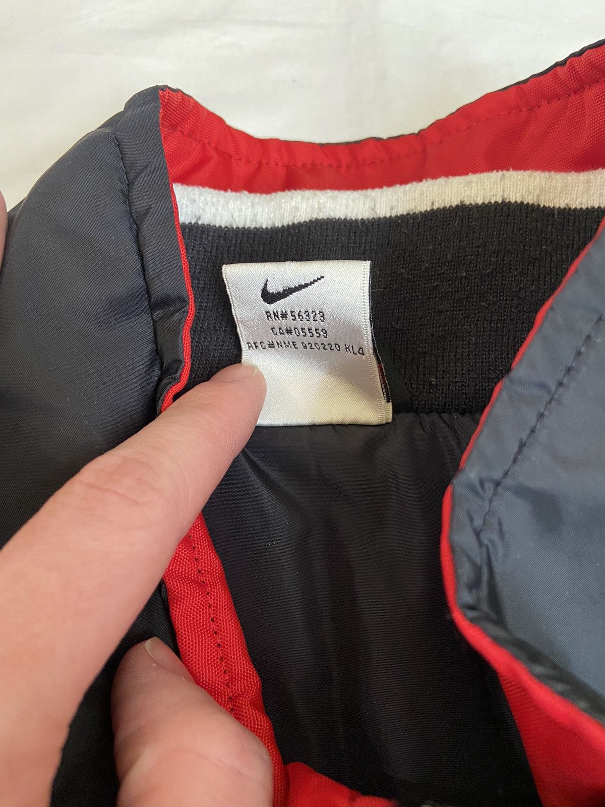 Nike × Vintage VINTAGE Y2K NIKE BIG LOGO LIGHT PUFFER JACKET SWOOSH DRILL Size US XL / EU 56 / 4 - 15 Thumbnail