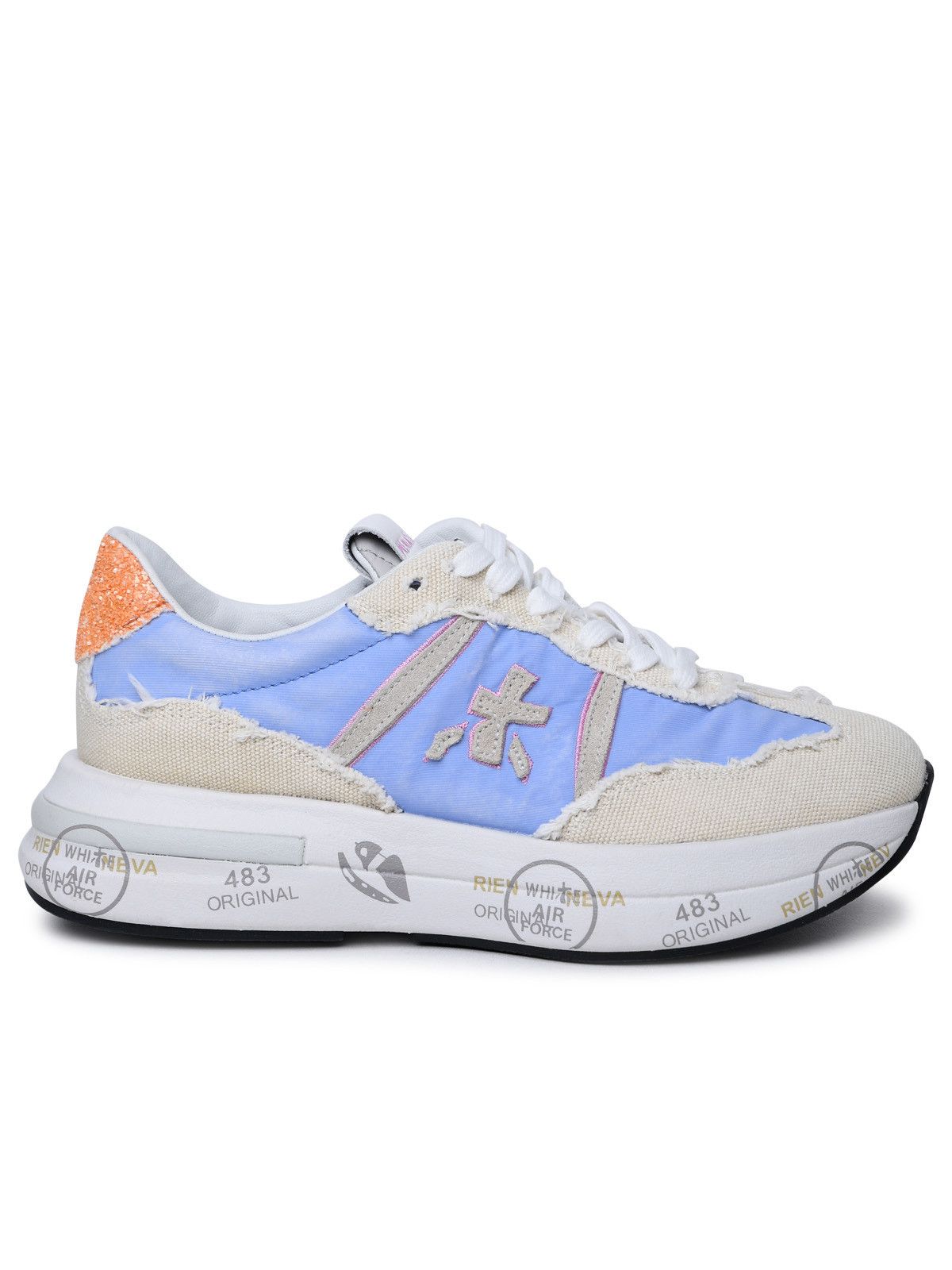 image of Premiata 'cassie' Multicolor Leather And Nylon Sneakers, Women's (Size 7)