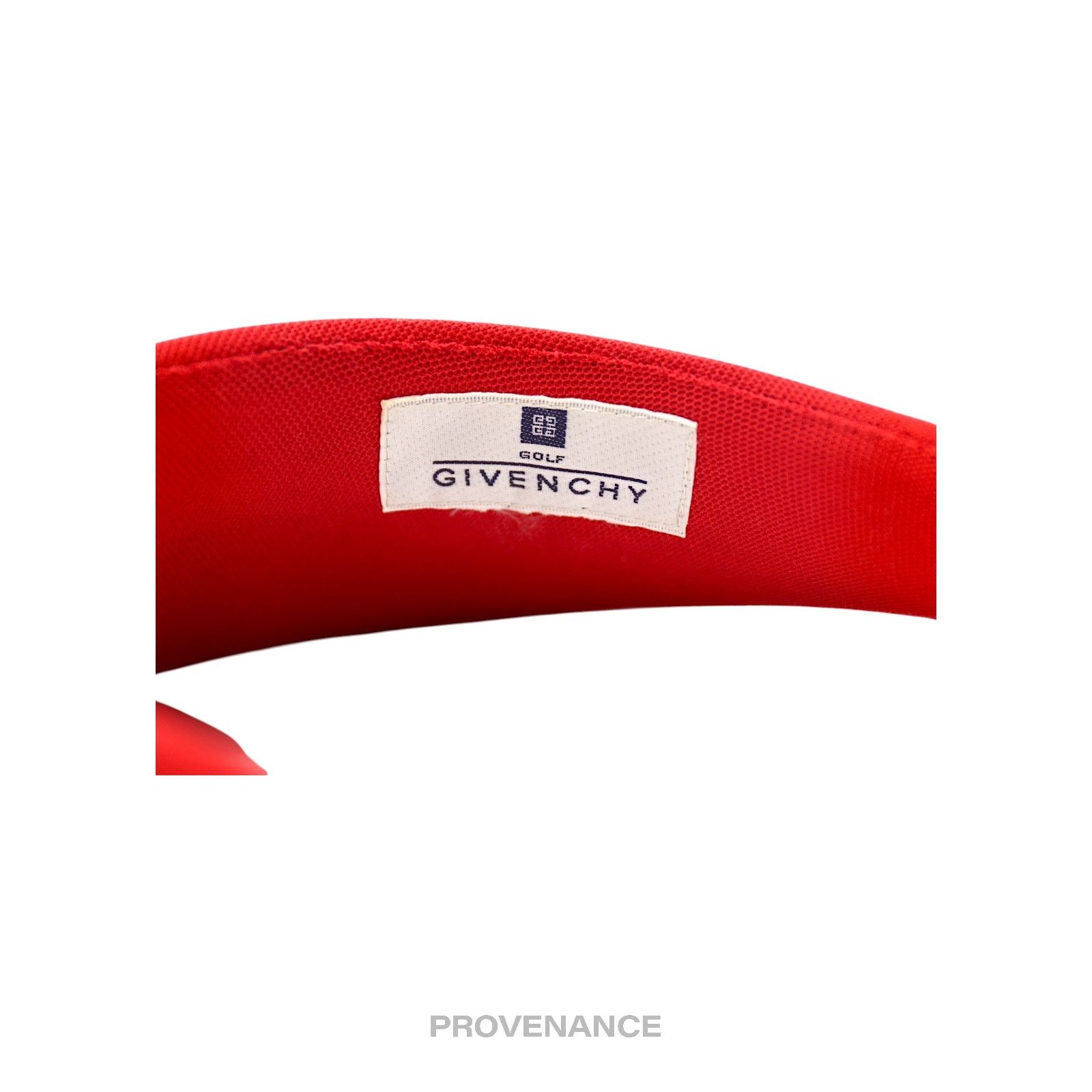 Givenchy 🔴 Givenchy Golf Logo Embroidered Visor - Red Size ONE SIZE - 7 Thumbnail