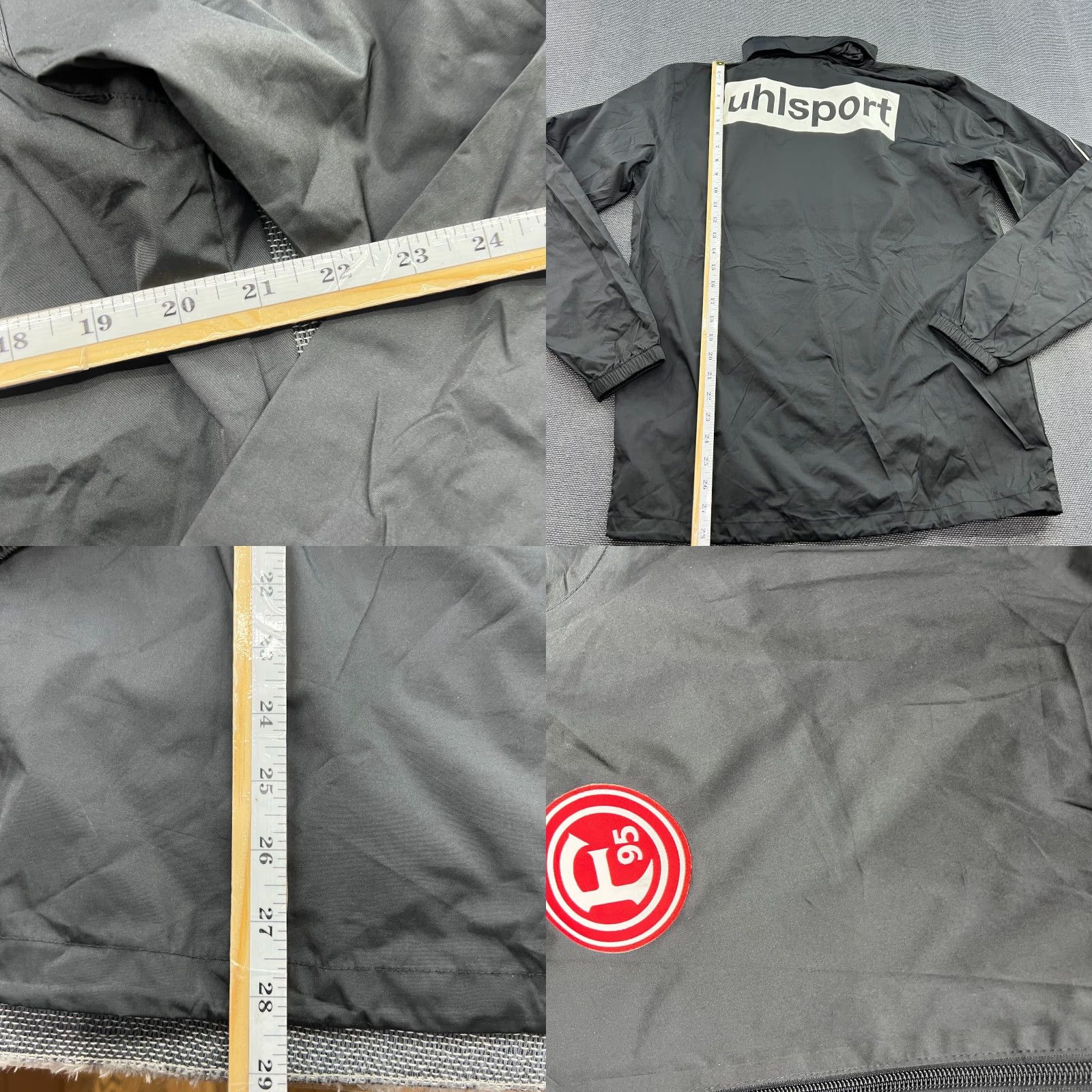 Vintage Uhlsport Fortuna Dusseldorf Hhlsport Mens Jacket Mid Black Full Zip Hooded Football Track Jacket M Mens Size US M / EU 48-50 / 2 - 8 Thumbnail