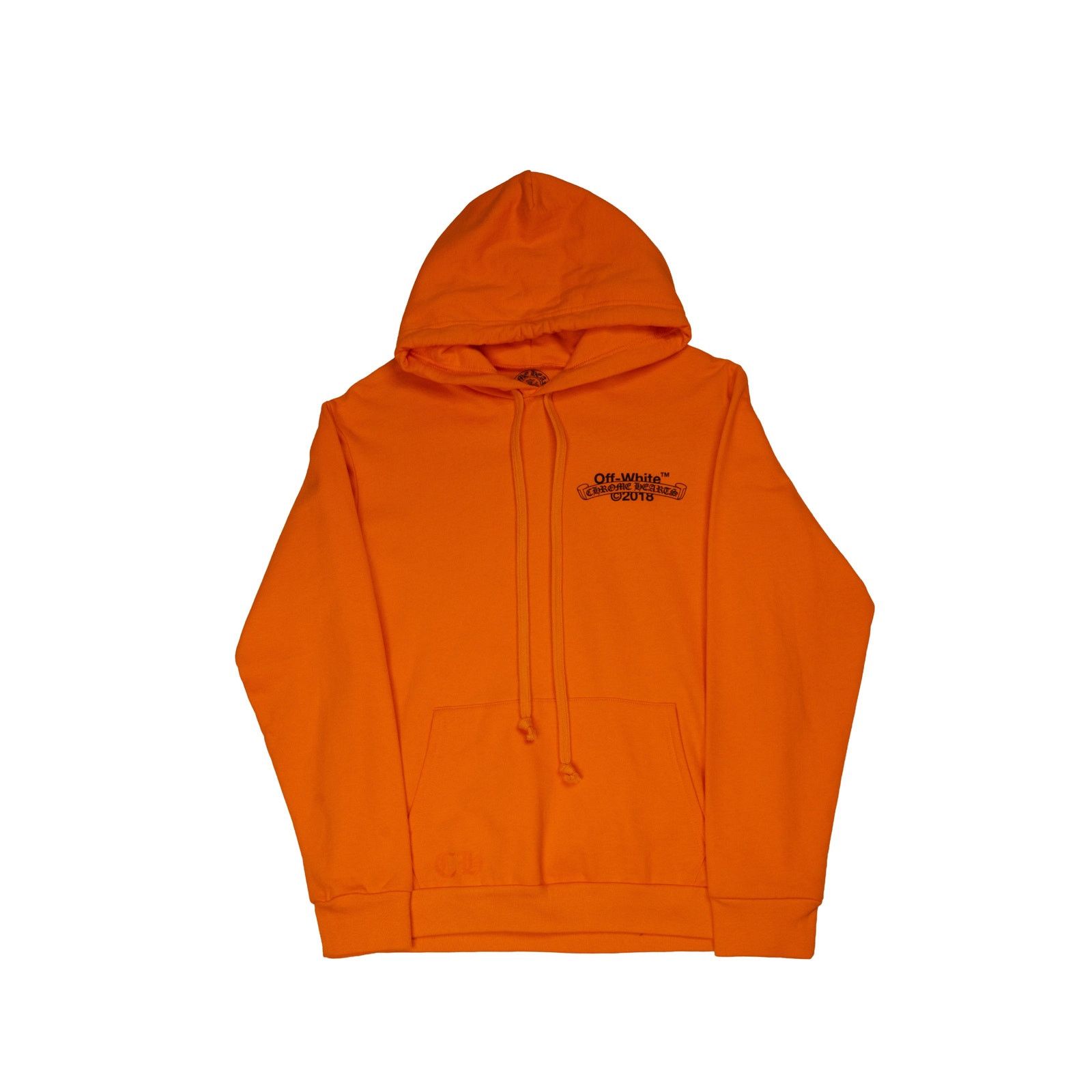 Chrome Hearts Off-White Orange Hoodie '2018 Release' Size US XL / EU 56 / 4 - 1 Thumbnail