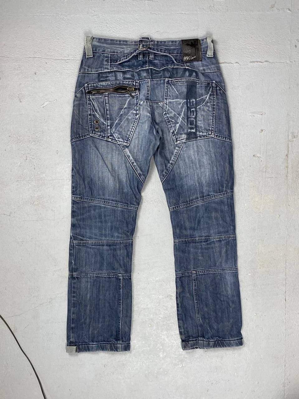 Japanese Brand × Jean Y2k Baggy Cargo Pants Denim Baggy Jeans Trousers Size US 32 / EU 48 - 9 Thumbnail