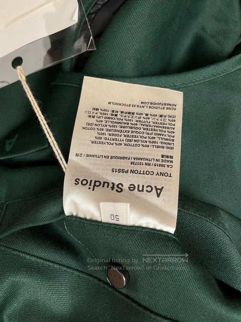 Acne Studios Acne Studios Green coach jacket Size US M / EU 48-50 / 2 - 4 Thumbnail