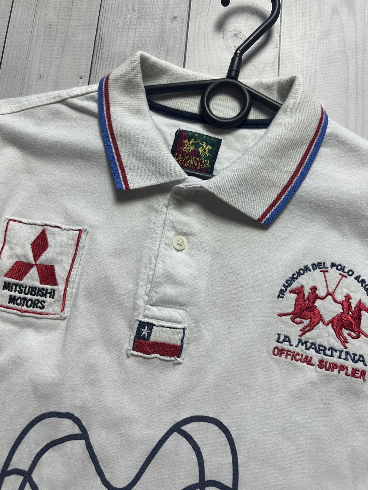 Vintage Vintage L A Martina polo racing Mitsubishi Motors size M Size US M / EU 48-50 / 2 - 7 Thumbnail