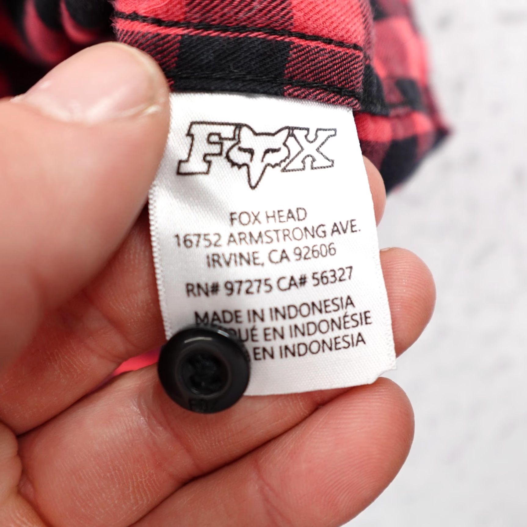 Vintage VINTAGE: Fox Shirt Mens M Red Black Plaid Button-Up Flannel Casual Outdoor Size US M / EU 48-50 / 2 - 5 Thumbnail