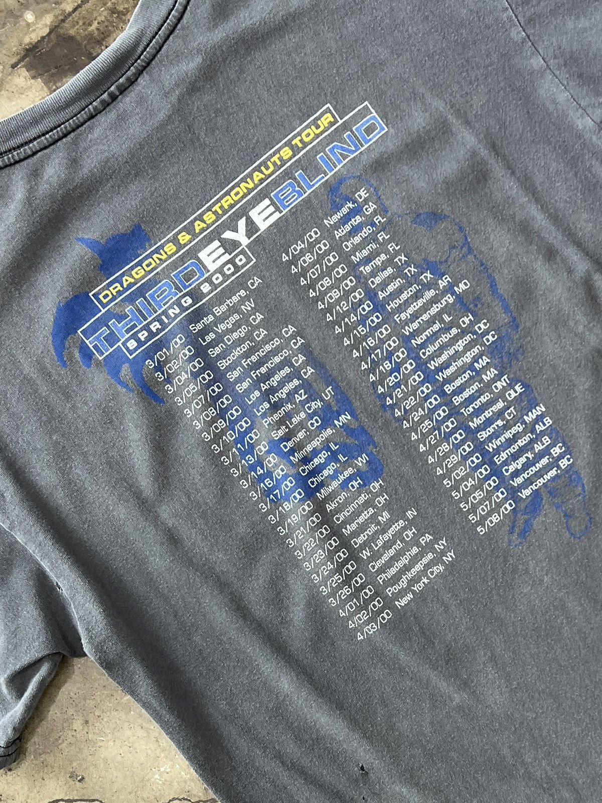 Band Tees Vintage 2000 Third Eye Blind Blue Band Tee Large Size US L / EU 52-54 / 3 - 4 Thumbnail