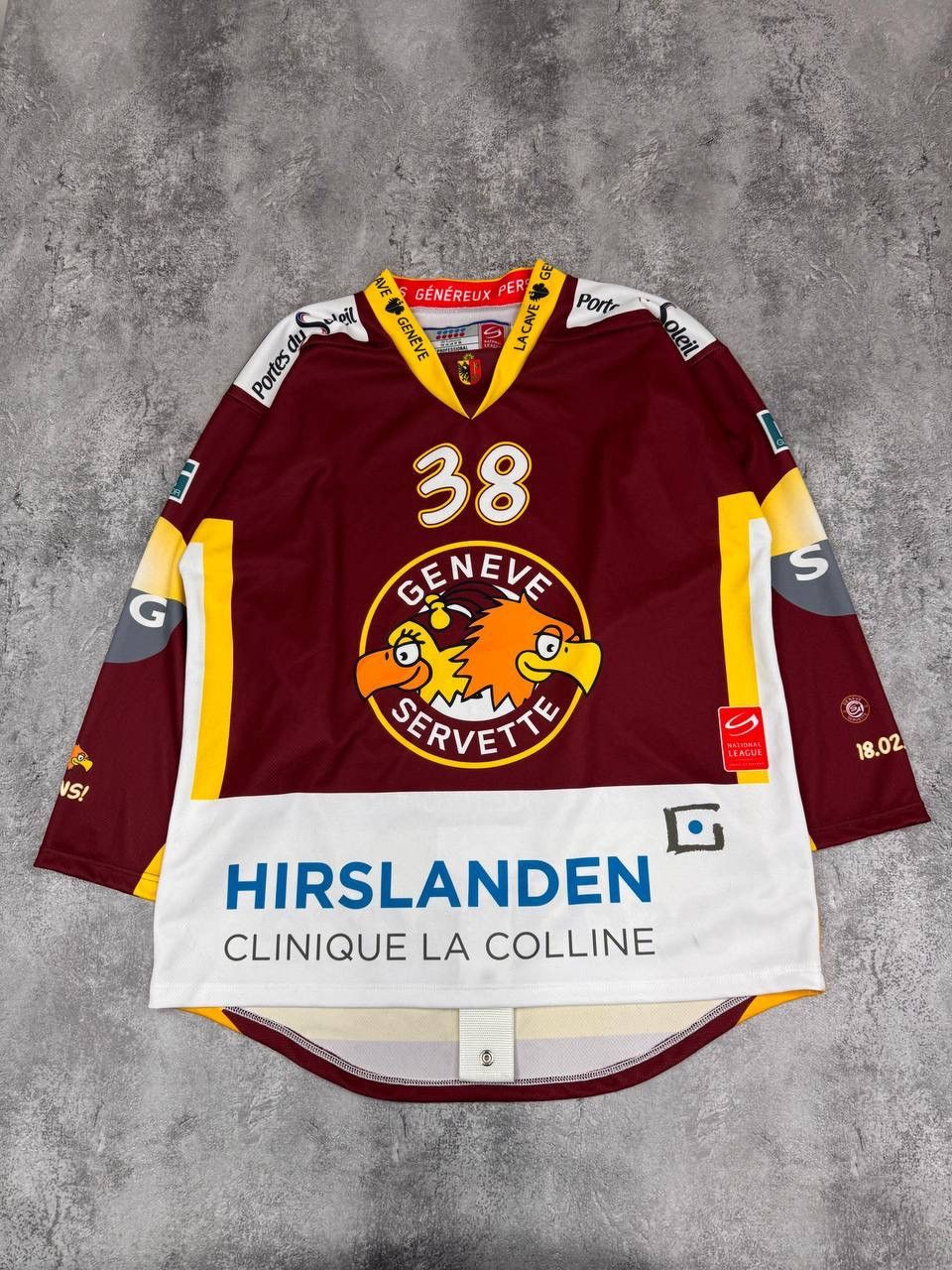Geneva Genève Servette Ice Hockey Jersey #38 National League Size US L / EU 52-54 / 3 - 1 Thumbnail