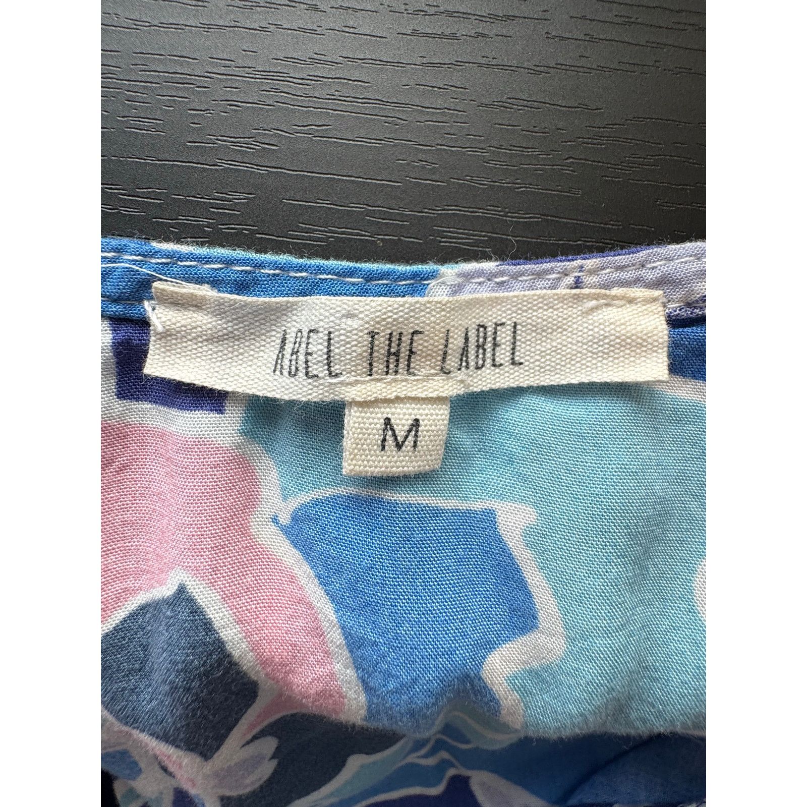 Other Abel The Label Blue Floral Maxi Dress Smocked Waist Boho M Size M / US 6-8 / IT 42-44 - 4 Thumbnail