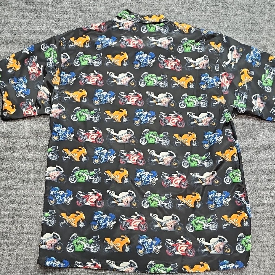 Ecko Unltd. VINTAGE Marc Ecko Racing Motorcycle All Over Print Button Shirt Men XL Black VTG Size US XL / EU 56 / 4 - 6 Thumbnail