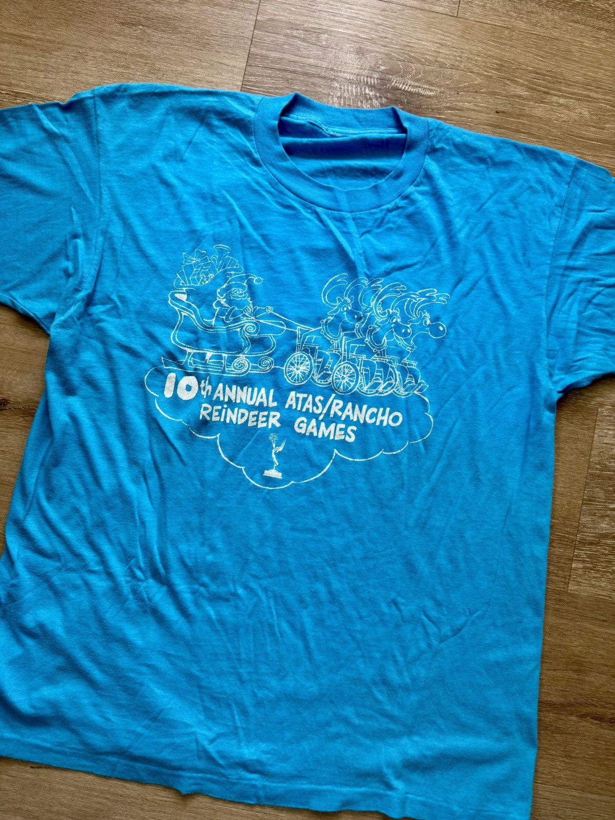 Other Parody Handicapped Wheelchair Reindeer Vintage T-Shirt Size US M / EU 48-50 / 2 - 4 Thumbnail