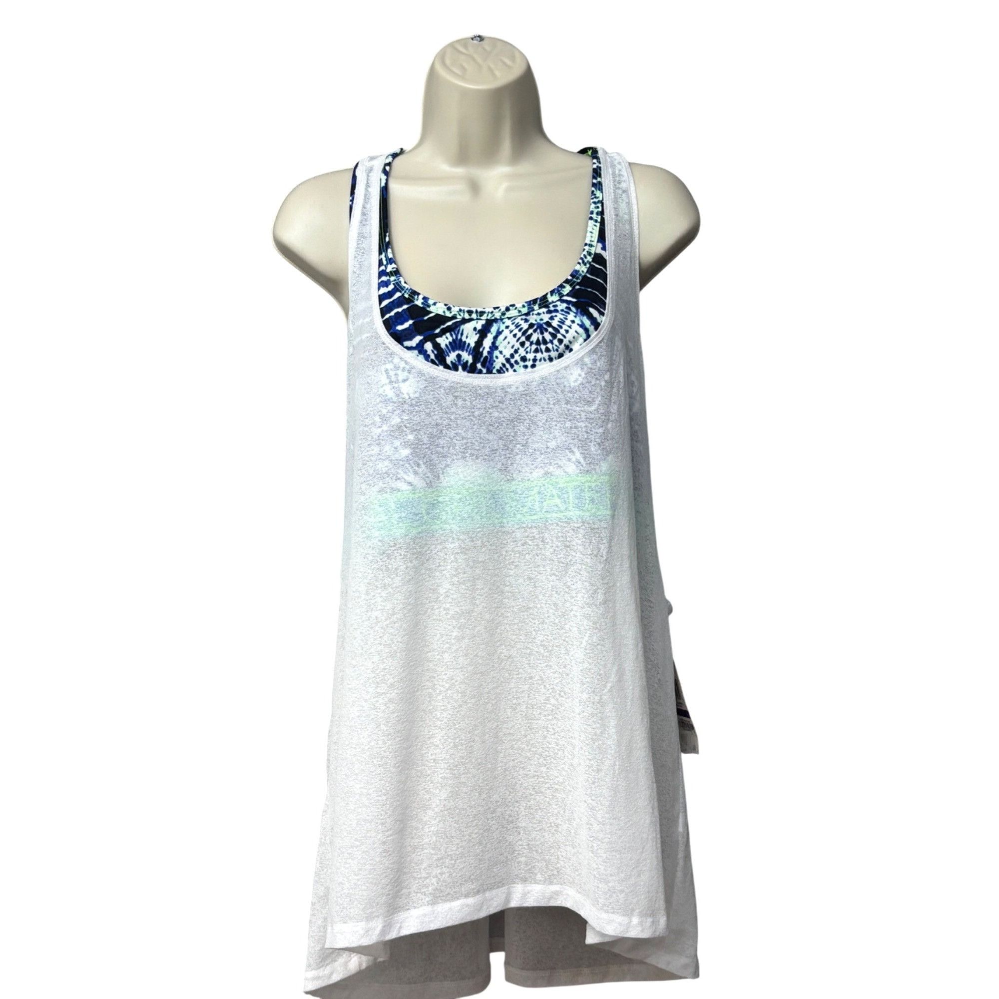 Other Material Girl Active Juniors' Layered-look Tank Top/ Bra Com Size XXL / US 16-18 / IT 52-54 - 2 Thumbnail