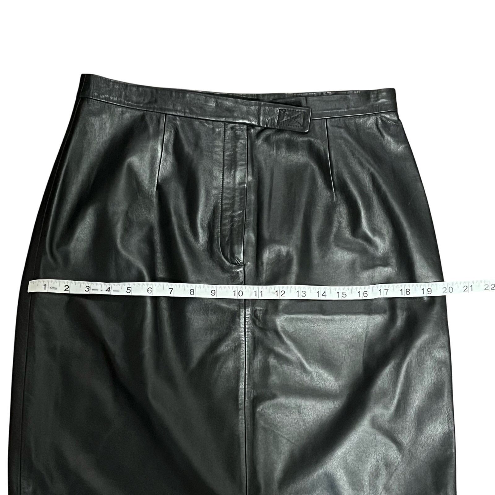 Other Apostrophe Black Leather Skirt Size 12 Size 30" / US 8 / IT 44 - 11 Thumbnail