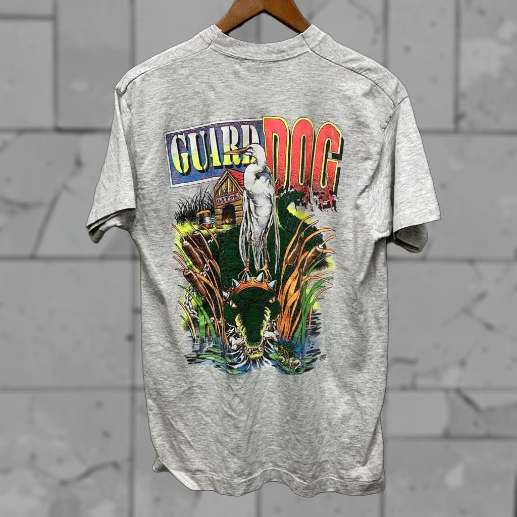 Fruit Of The Loom VINTAGE Fruit of the Loom Gray Dog Graphic Tee Single Stitch Men’s Size L Size US L / EU 52-54 / 3 - 1 Thumbnail