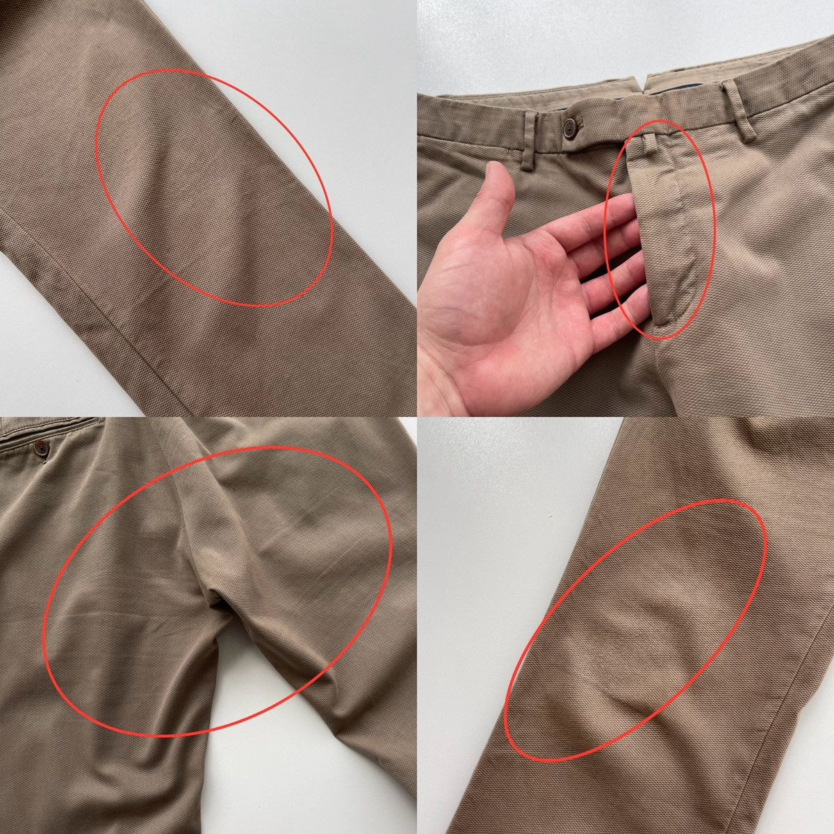 Hackett Hackett London Kensington Garment Dyed Texture Slim Chino Size US 33 - 8 Thumbnail