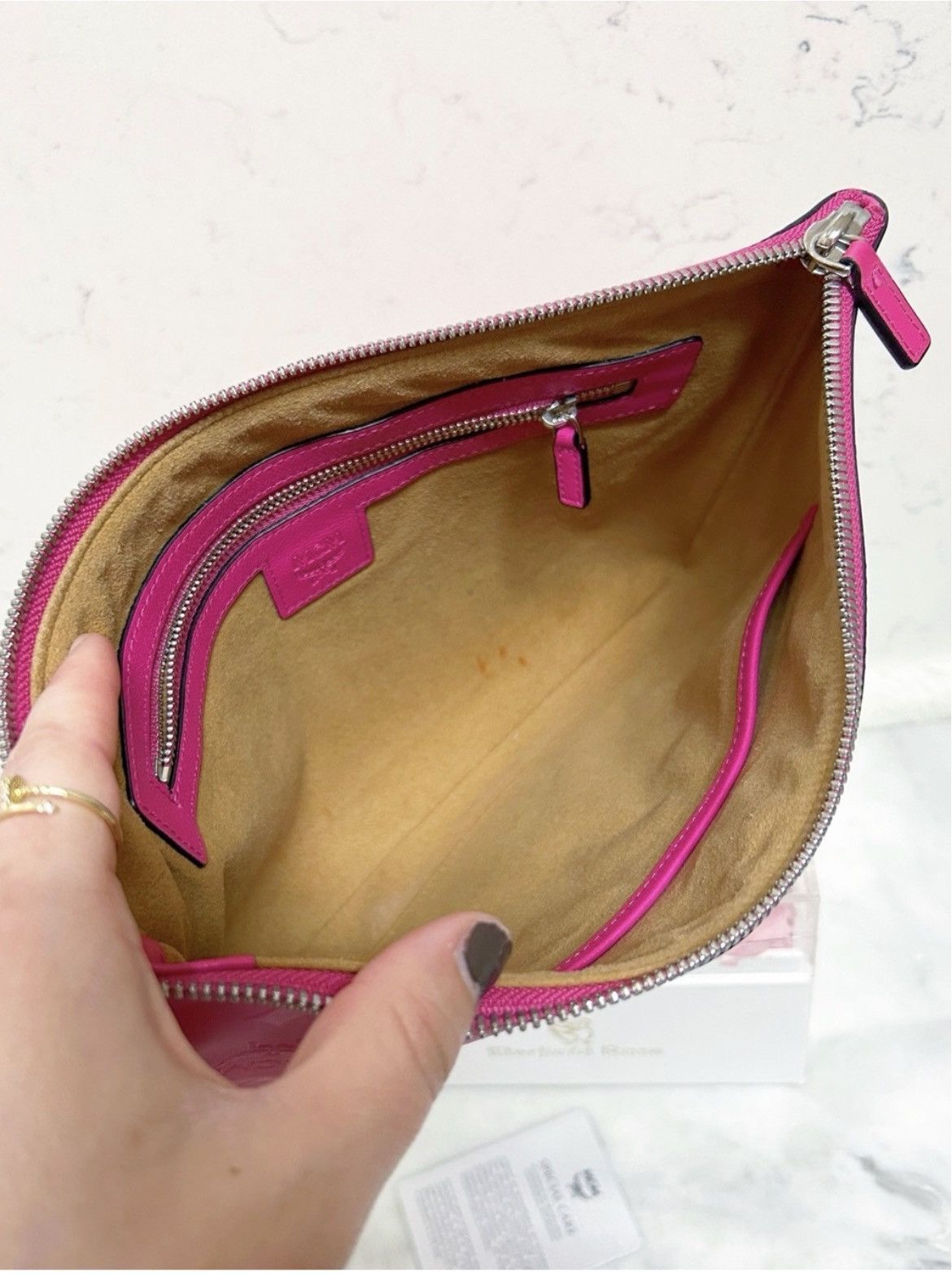 MCM Authentic MCM Barbie Pink XL Wristlet Pouch / Clutch Bag Size ONE SIZE - 7 Thumbnail