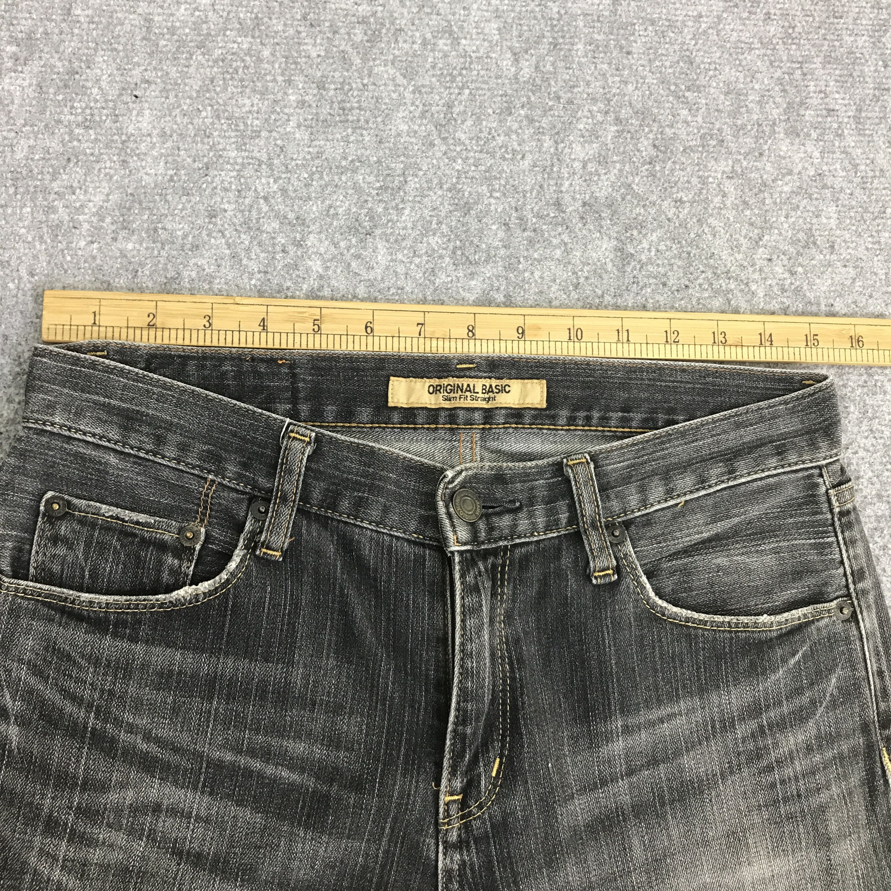 Japanese Brand Japanese Brand Uniqlo Black faded Denim jeans pants K74B13 Size US 30 / EU 46 - 7 Thumbnail