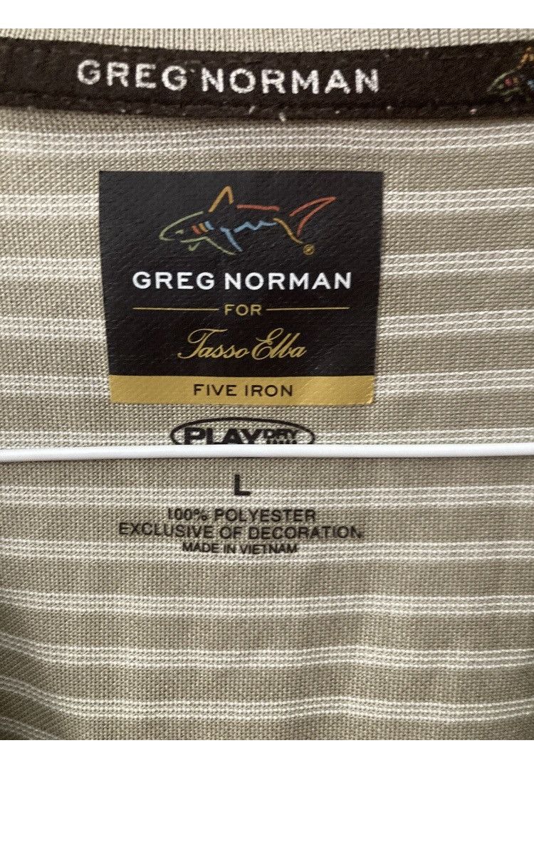 Greg Norman Vintage Greg Norman White Beige Shark Logo Golf Polo L Size US L / EU 52-54 / 3 - 3 Thumbnail