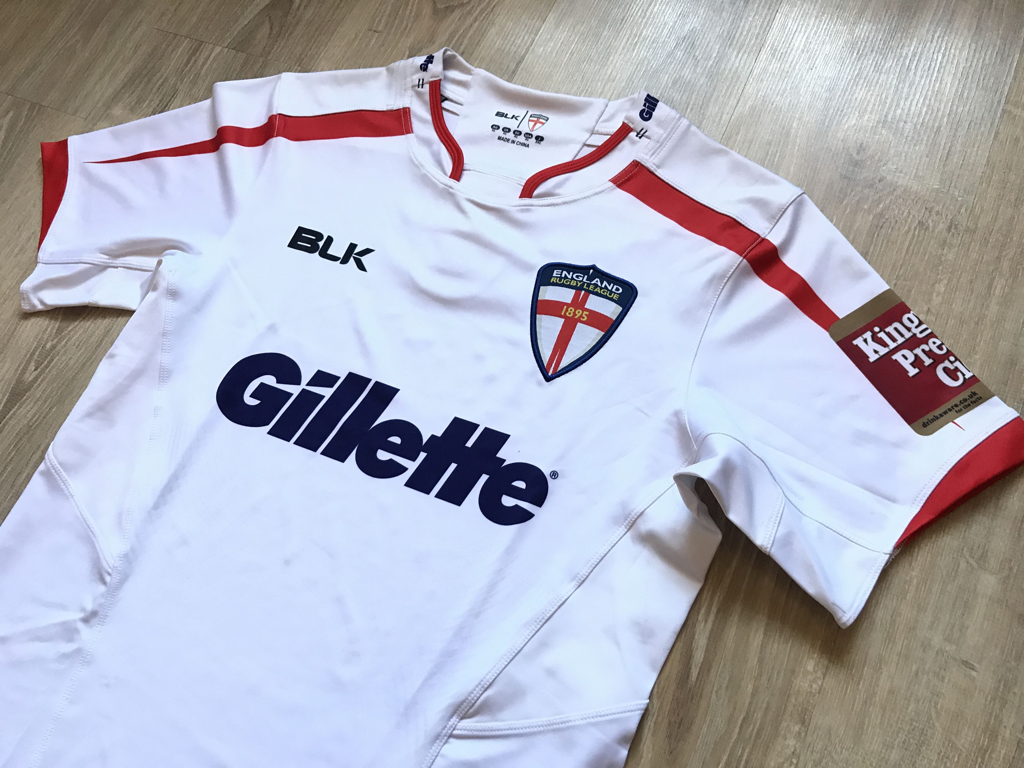 Other England Rugby League BLK Gillette Shirt Size US XL / EU 56 / 4 - 4 Thumbnail