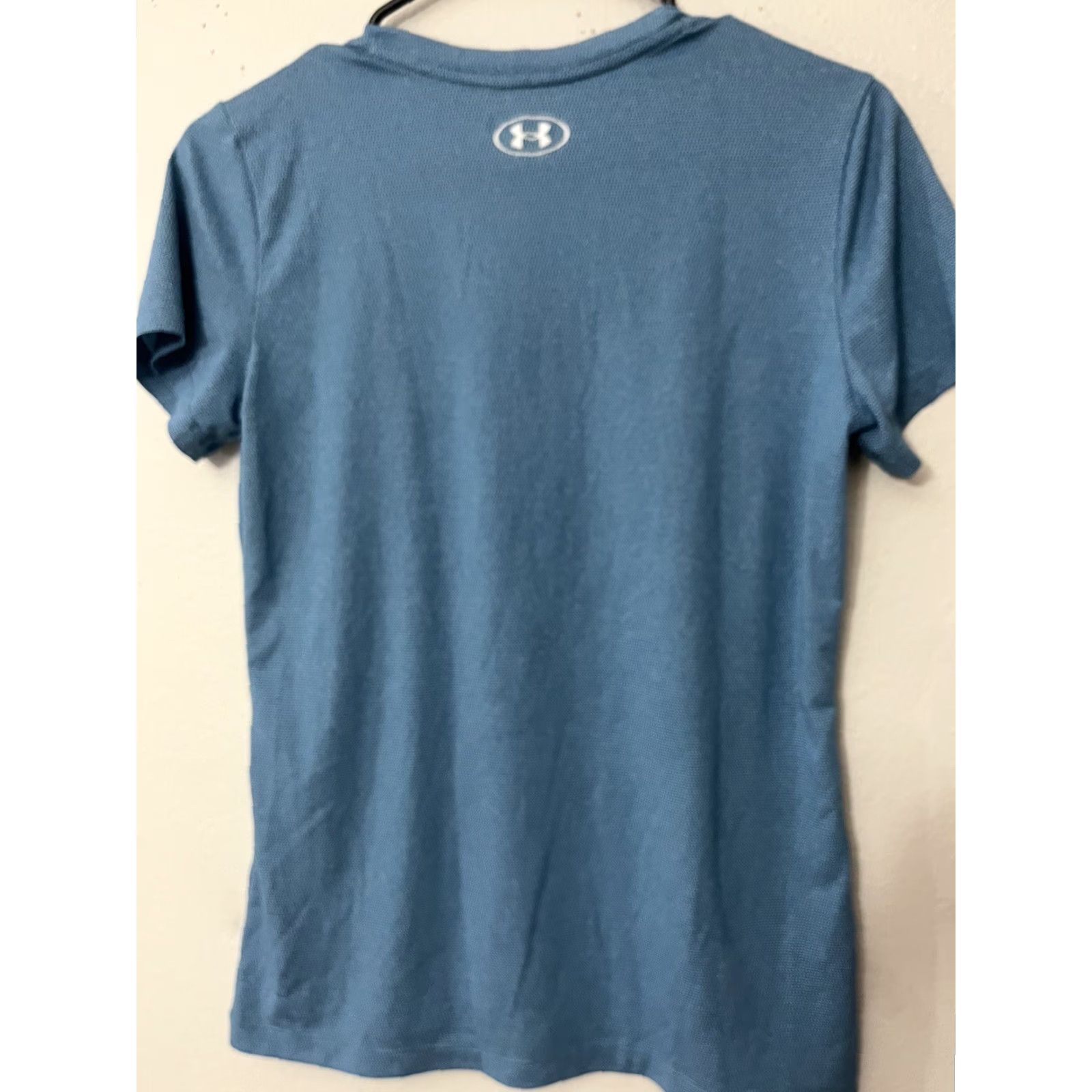 Under Armour Under Armour Womens Loose Heatgear XS Crew Neck Blue Short Sleeve Size 26" / US 2 / IT 38 - 3 Thumbnail