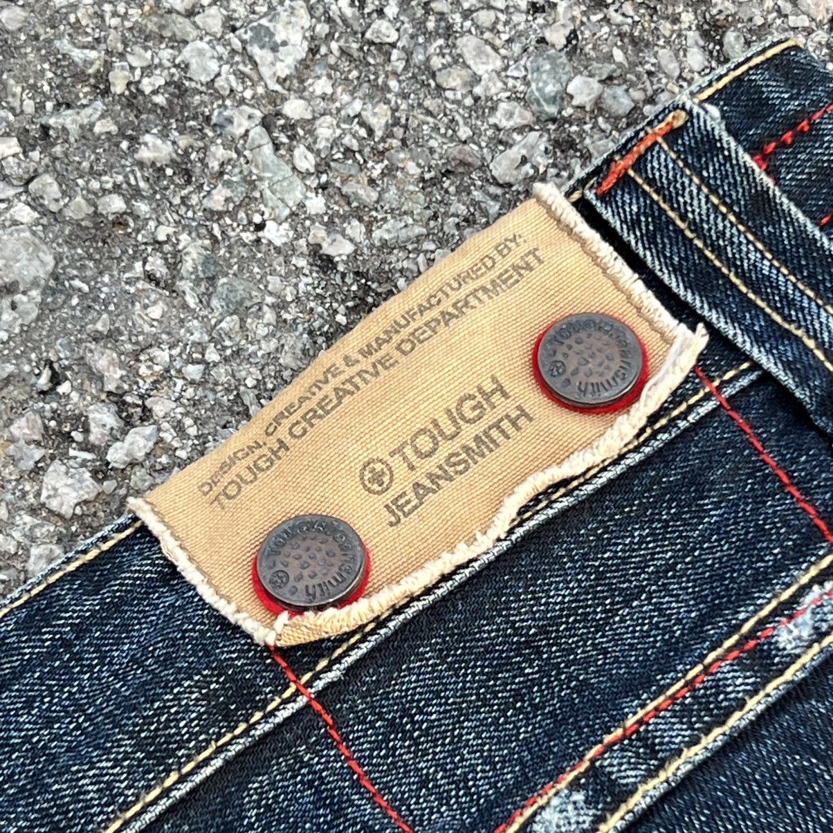 If Six Was Nine “TOUGH JEANSMITH” BOHAM MILITARY STYLE DISTRESSED JEANS Size US 36 / EU 52 - 23 Thumbnail