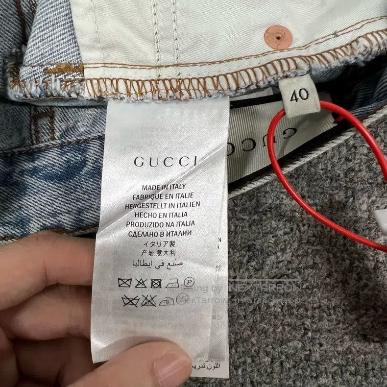Gucci Gucci Butterfly washed denim skirt Size 26" / US 2 / IT 38 - 6 Thumbnail