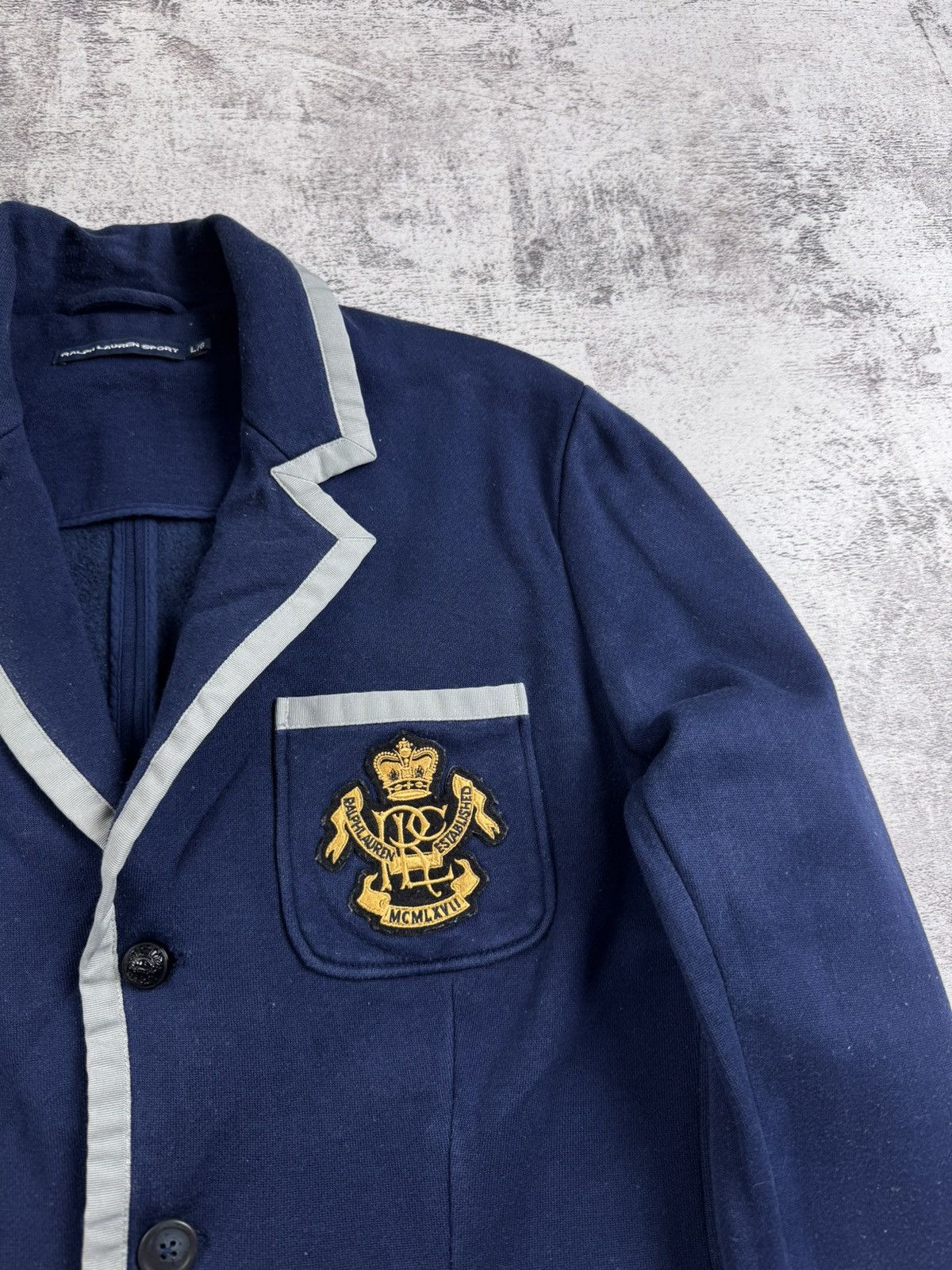 Ralph Lauren Sport Polo Ralph Lauren Sport Varsity Large Blazer Coat Jacket Size L / US 10 / IT 46 - 6 Thumbnail