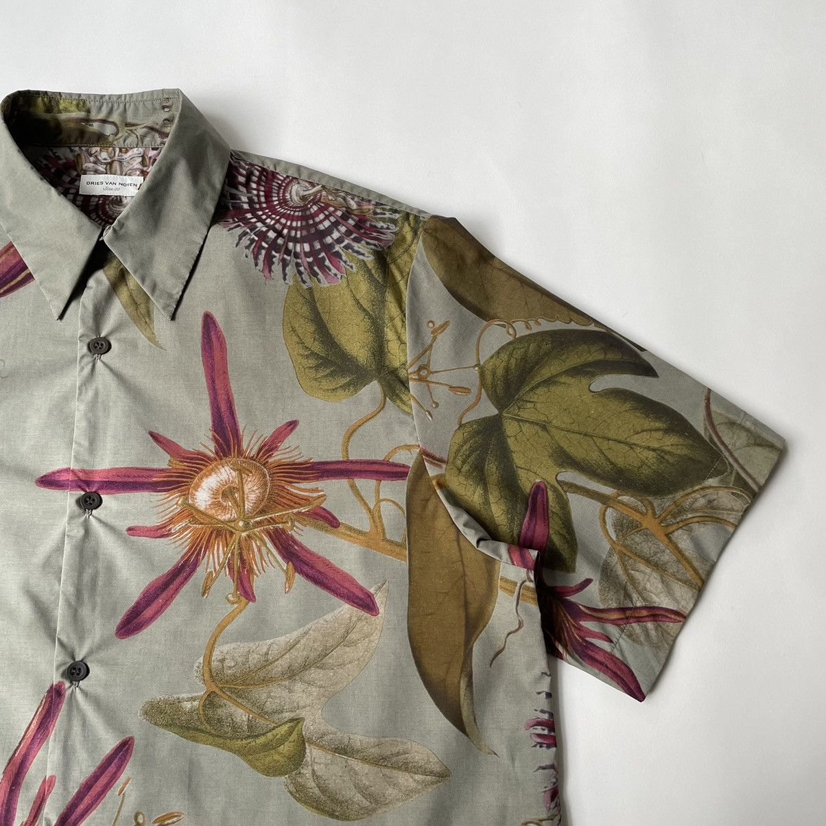Dries Van Noten A/W 23 ‘Botanical Print’ Short Sleeve Shirt Size US M / EU 48-50 / 2 - 6 Thumbnail
