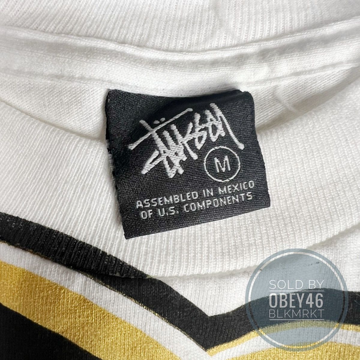 Rare J DILLA X STUSSY Collaboration White T-Shirt Sample M