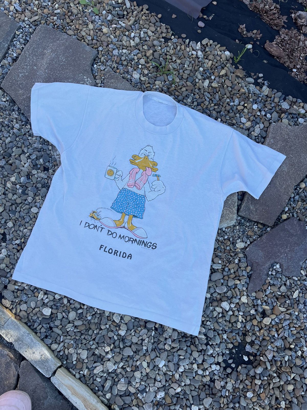 Vintage 1988 Donald Duck vintage Florida white t-shirt tee Size US L / EU 52-54 / 3 - 2 Thumbnail