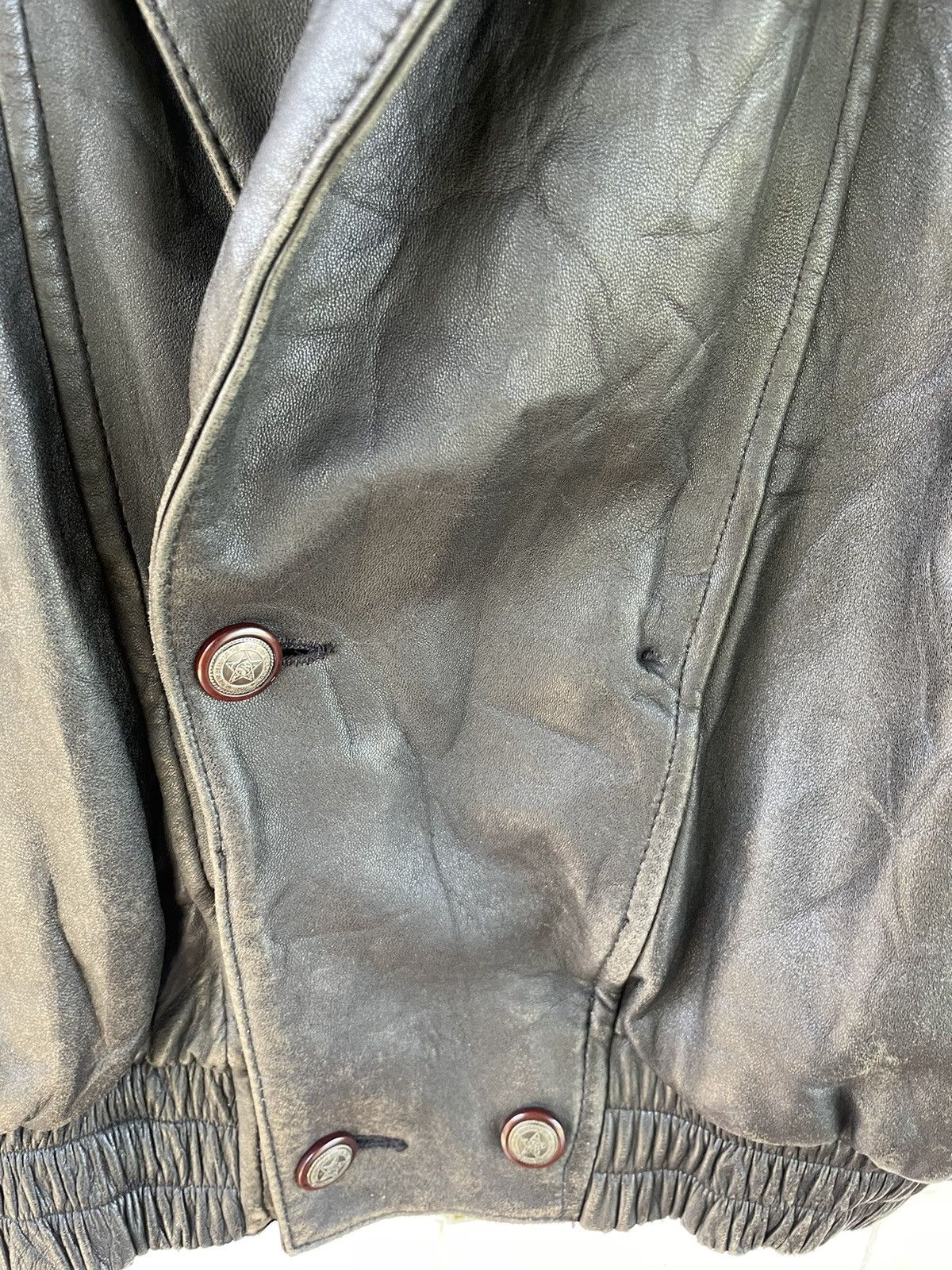 Japanese Brand Vintage Diverb Bomber Leather Jacket Size US XL / EU 56 / 4 - 5 Thumbnail