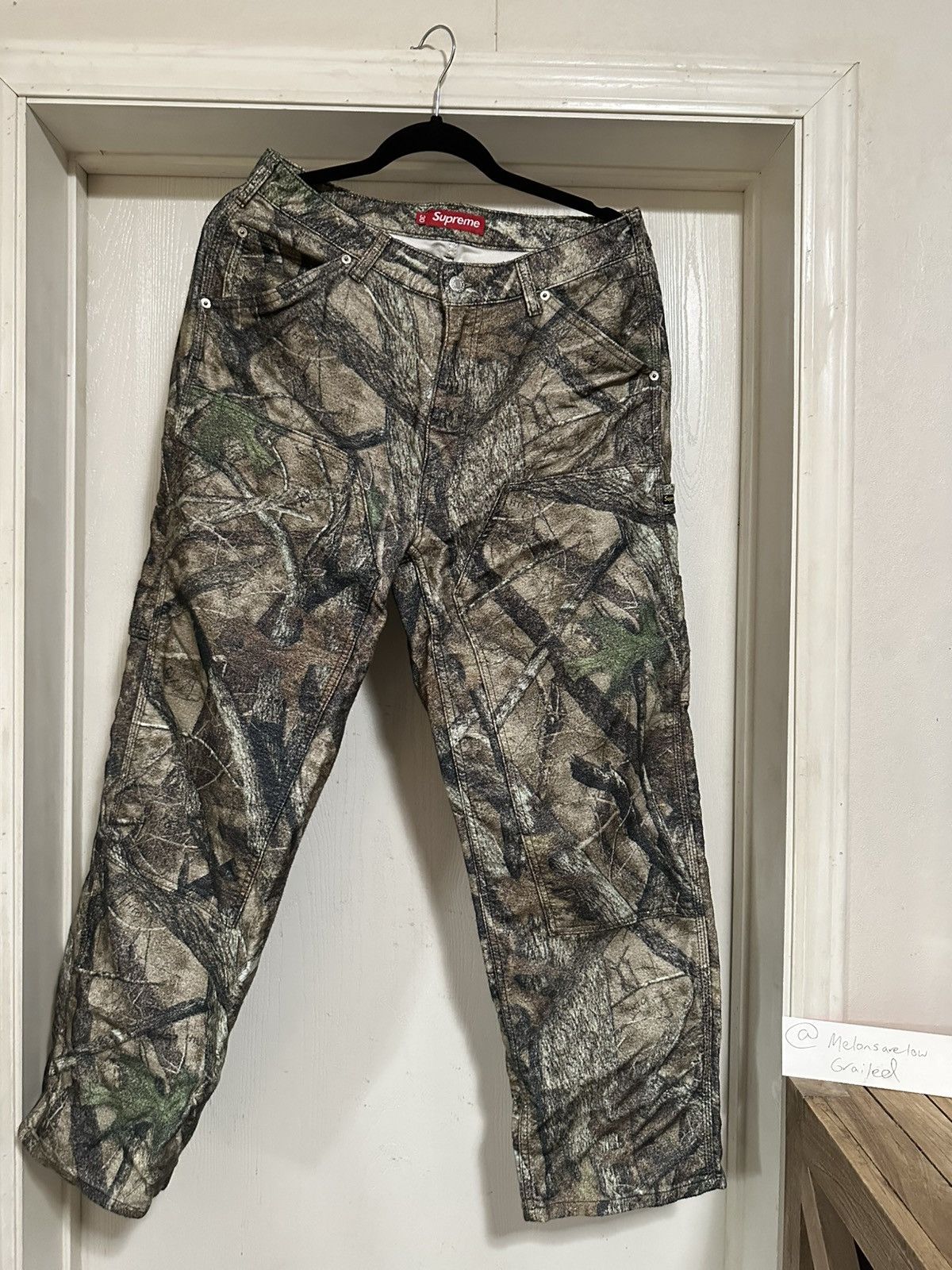 Supreme SUPREME - Diamond Plate Work Double Knee Pants | Grailed