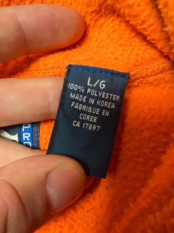Gap × Vintage Vintage 90s Gap Athletic Orange Pro Fleece Hoodie Pullover Size US L / EU 52-54 / 3 - 6 Thumbnail