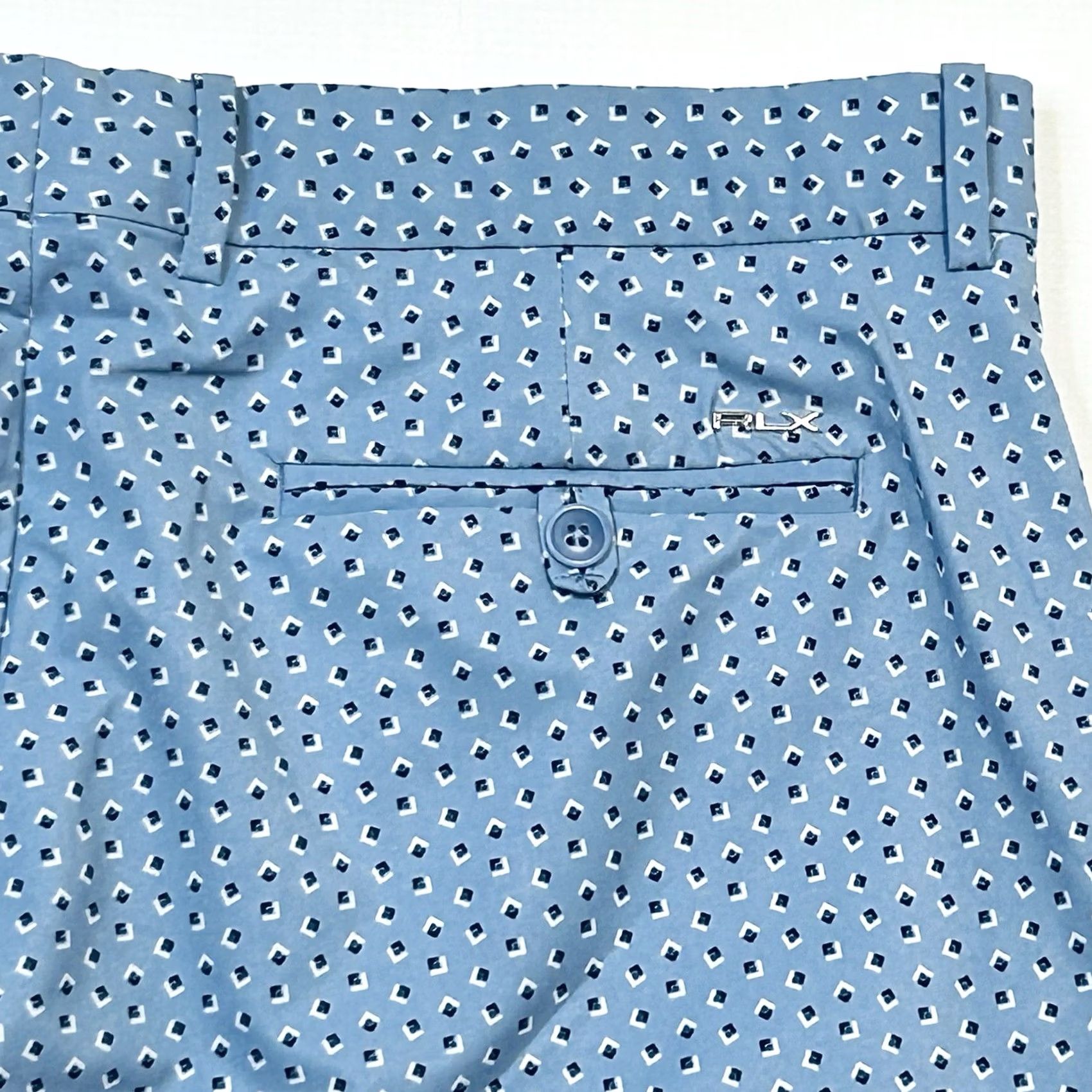 RLX Ralph Lauren RLX Ralph Lauren Shorts Mens 34 Blue 9" Geometric Print Chino Sport Golf Size US 34 / EU 50 - 7 Thumbnail