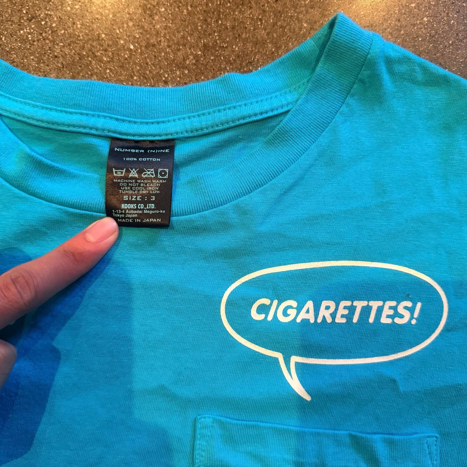 Number (N)ine Number (N)ine ciggarettes pocket tee shirt Size US M / EU 48-50 / 2 - 2 Thumbnail