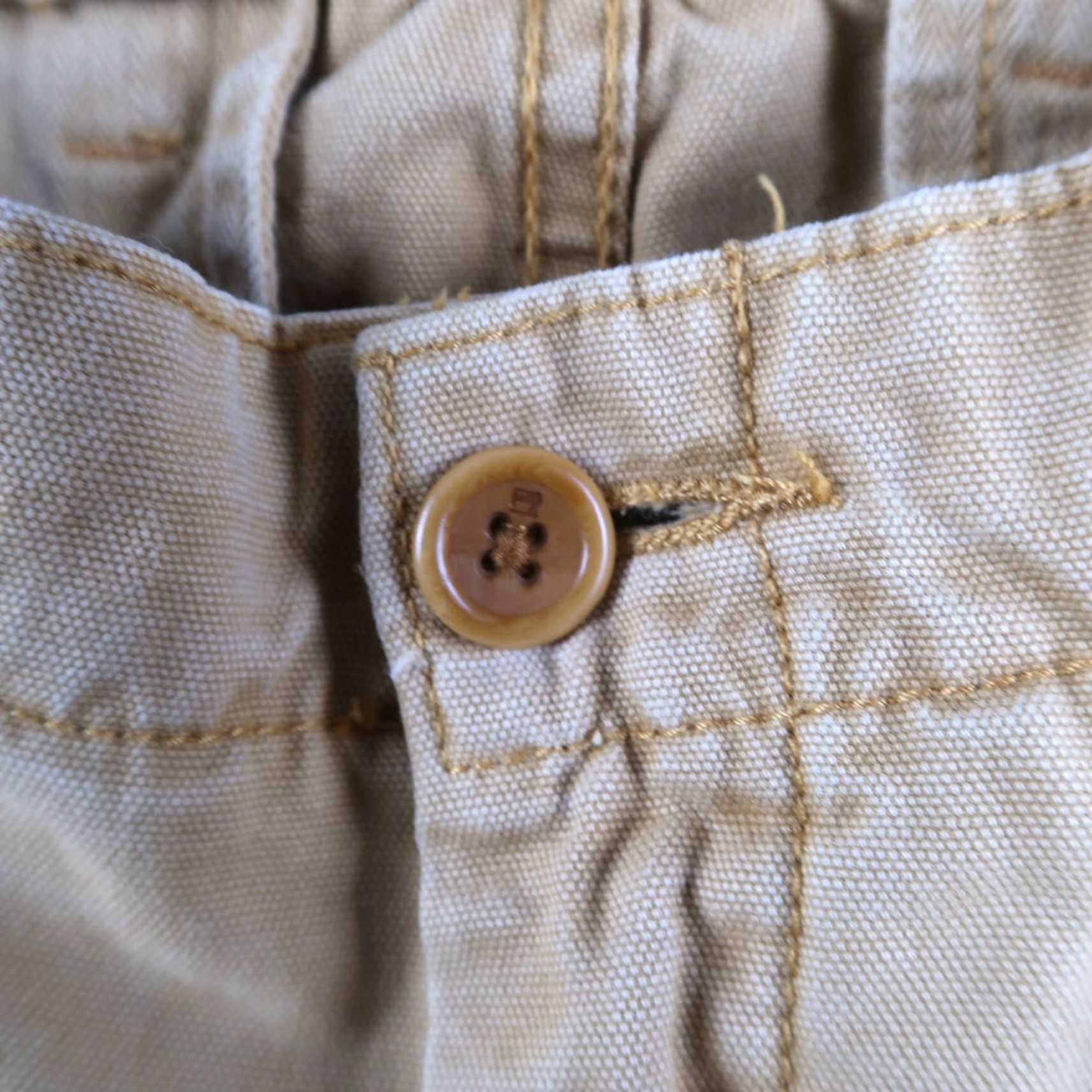 Scotch & Soda Scotch & Soda Men's Warren Cotton Blend Chino Pants Khaki Size 31x32 Slim Flat Front Casual Preppy Logo Slash Pocket Straight Mens Size US 31 - 6 Thumbnail