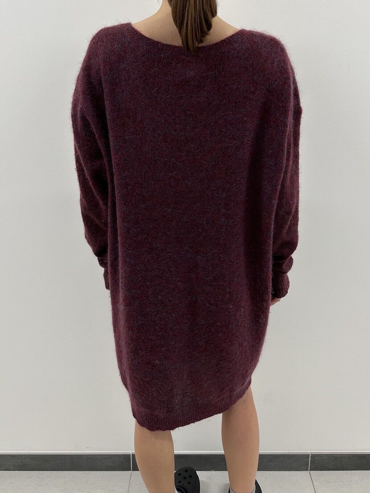 ACNE Wham Mohair Knit Wool Blend Sweater Dress