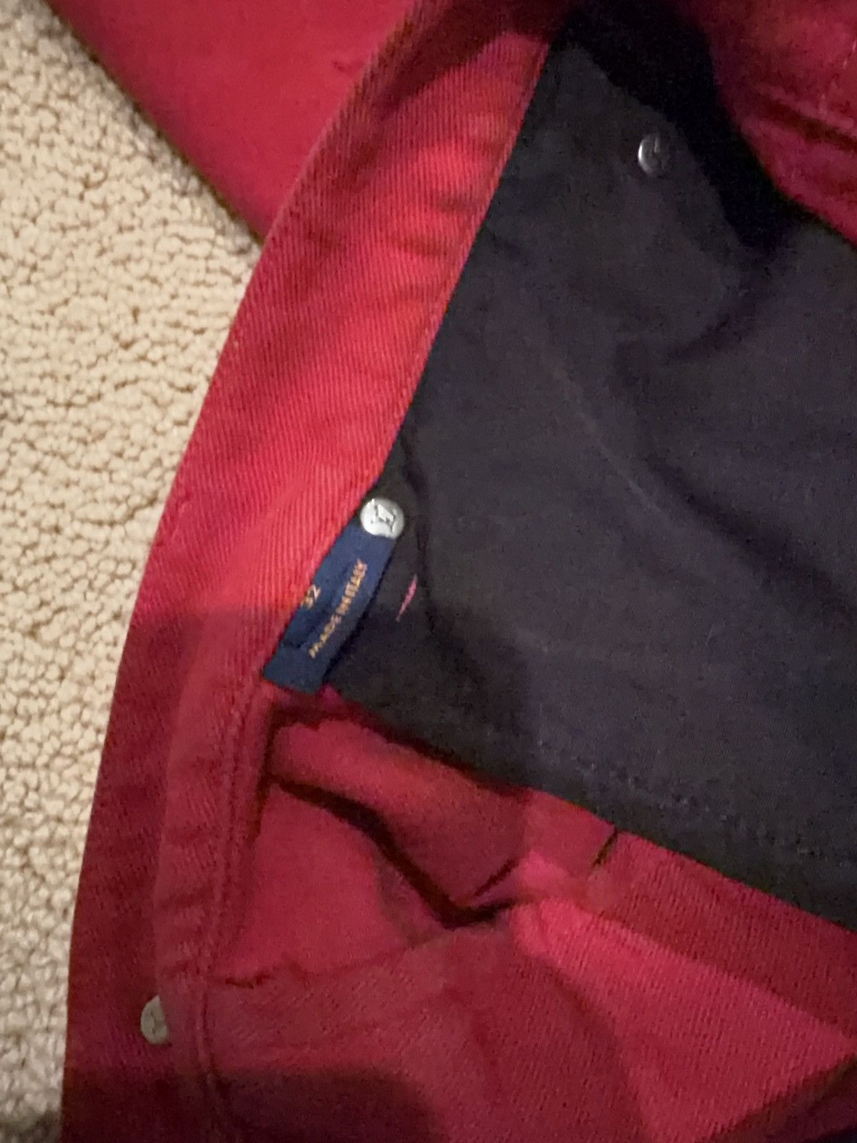 Louis Vuitton Louis Vuitton Red and Black Carpenter Pants Size US 32 / EU 48 - 6 Thumbnail