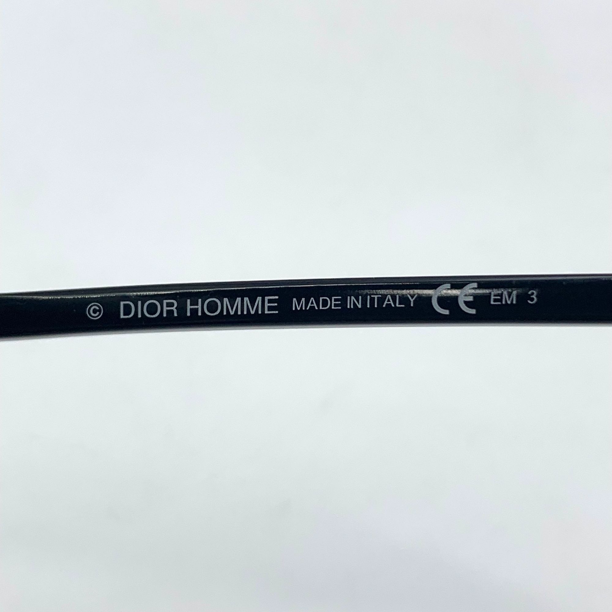 Dior Dior Homme Aviator Sunglasses Black Frame Gray Lenses Size ONE SIZE - 8 Thumbnail