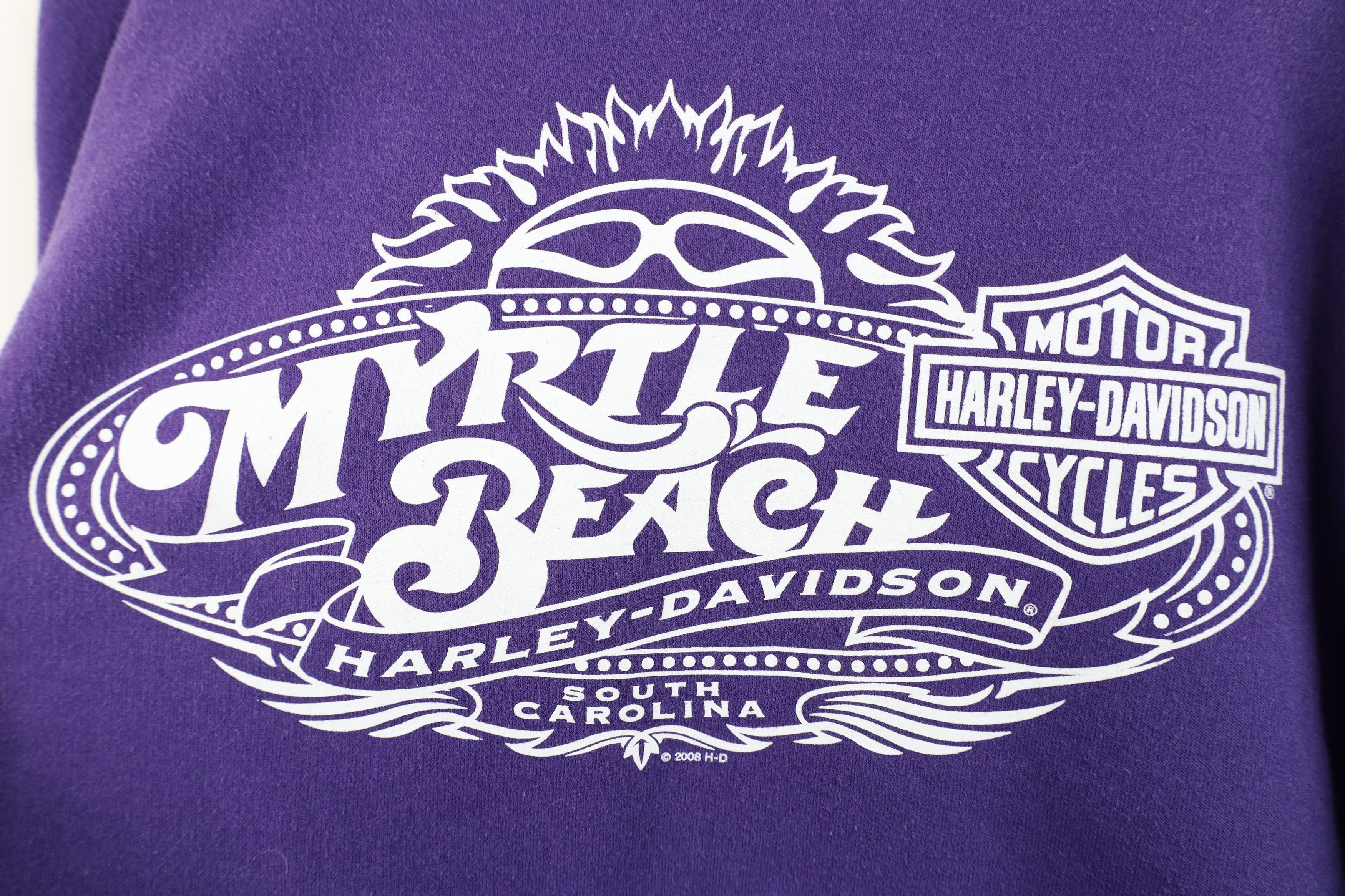 Harley Davidson Vintage Y2K Harley Davidson Old English Fire Sweatshirt Size US XXL / EU 58 / 5 - 11 Thumbnail