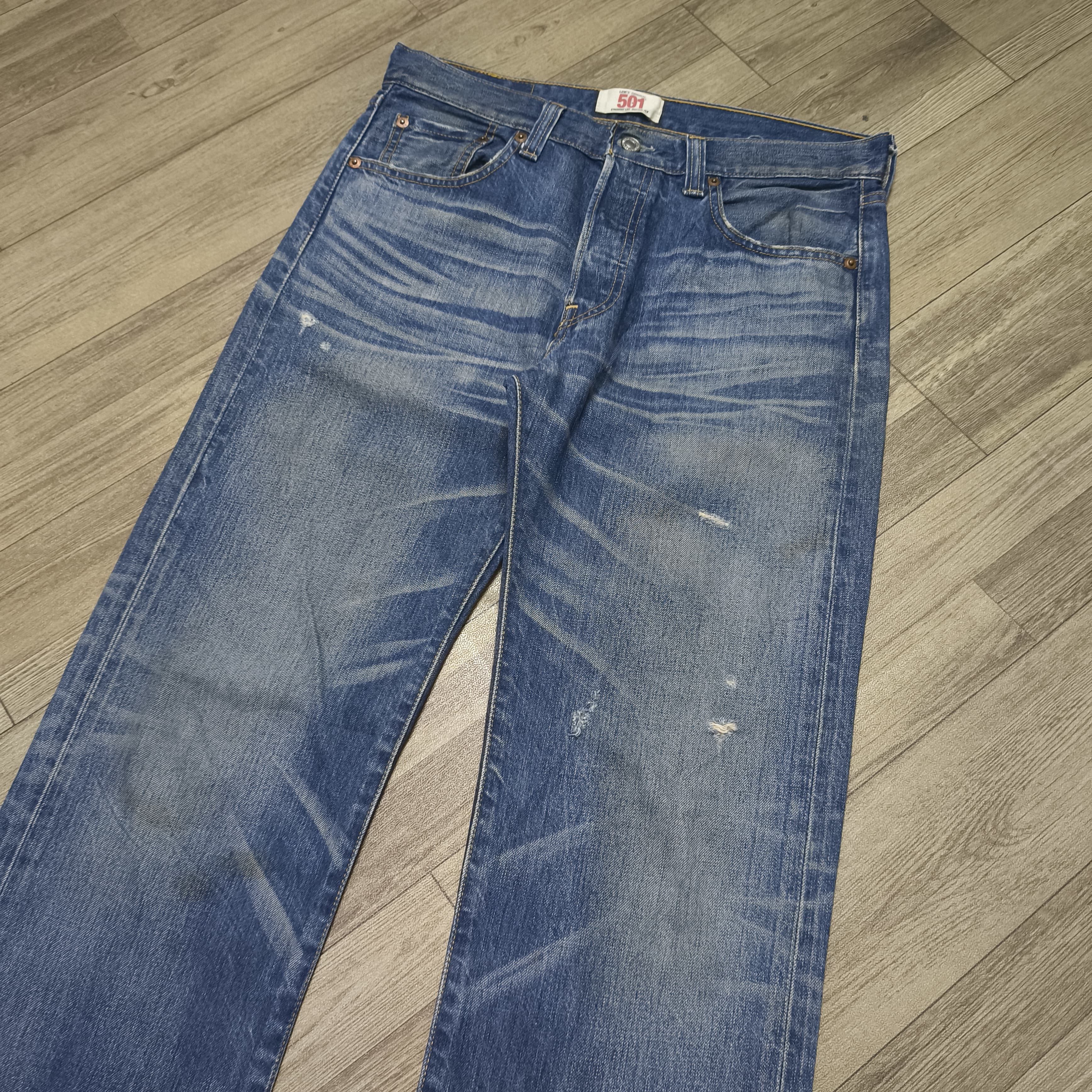 Levi's Vintage Levi's 501 Straight Leg Jeans 3073 Stamped Button Size US 30 / EU 46 - 4 Thumbnail