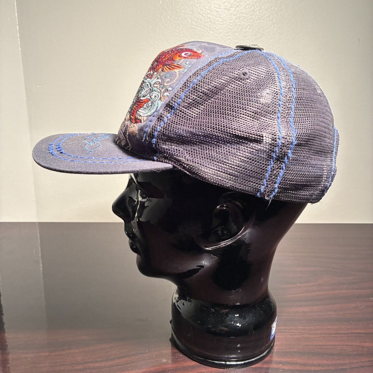 Ed Hardy Ed Hardy blue koi fish trucker hat Size ONE SIZE - 2 Thumbnail